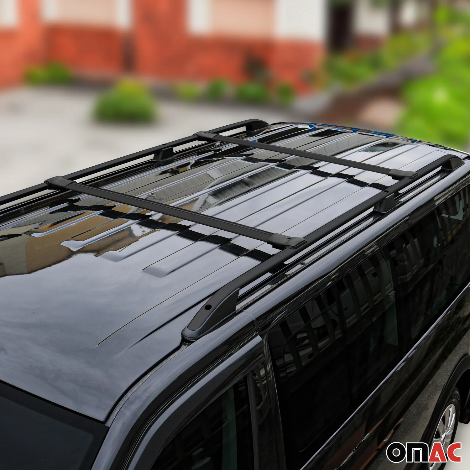 2010-2013 Ford Transit Connect Long Roof Racks & Roof Rack Rails Black - Image 2
