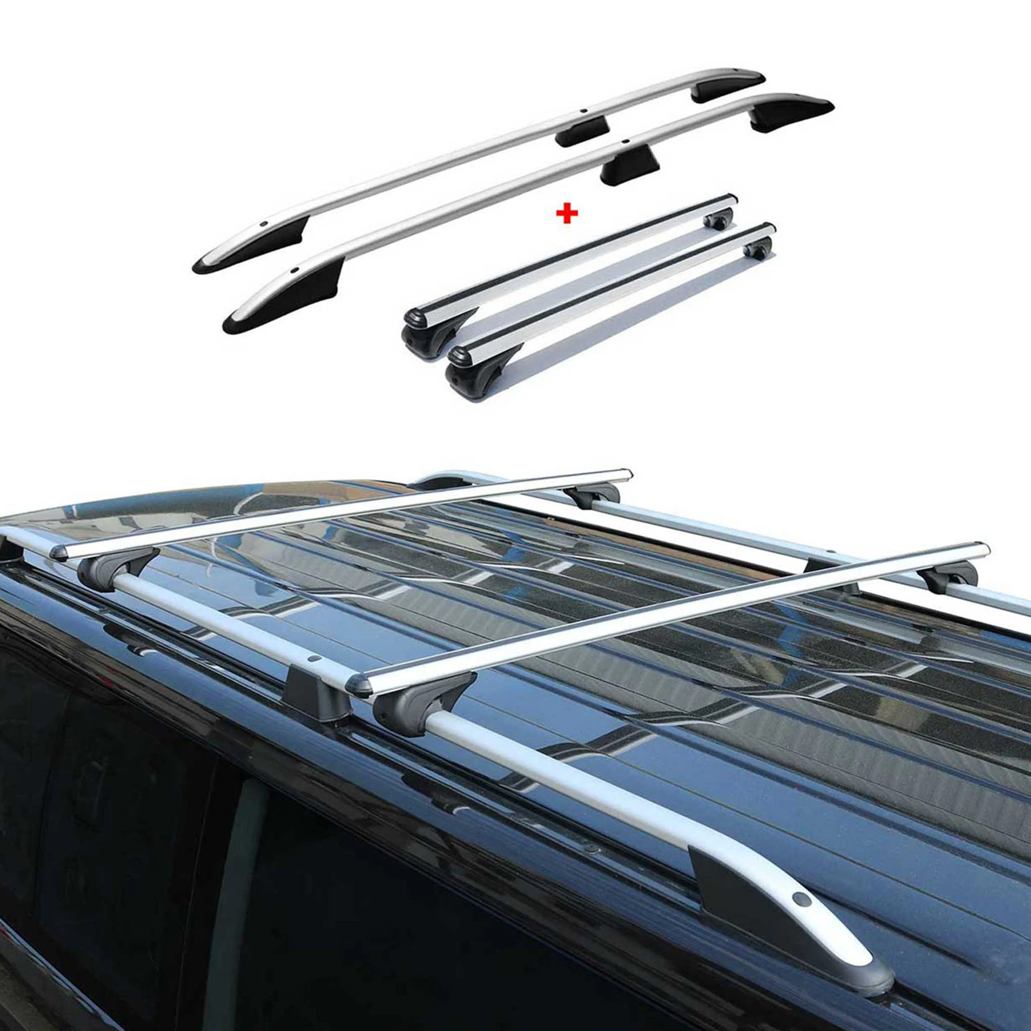2015-2022 RAM ProMaster City Roof Racks & Roof Rack Rails Silver - Image 5
