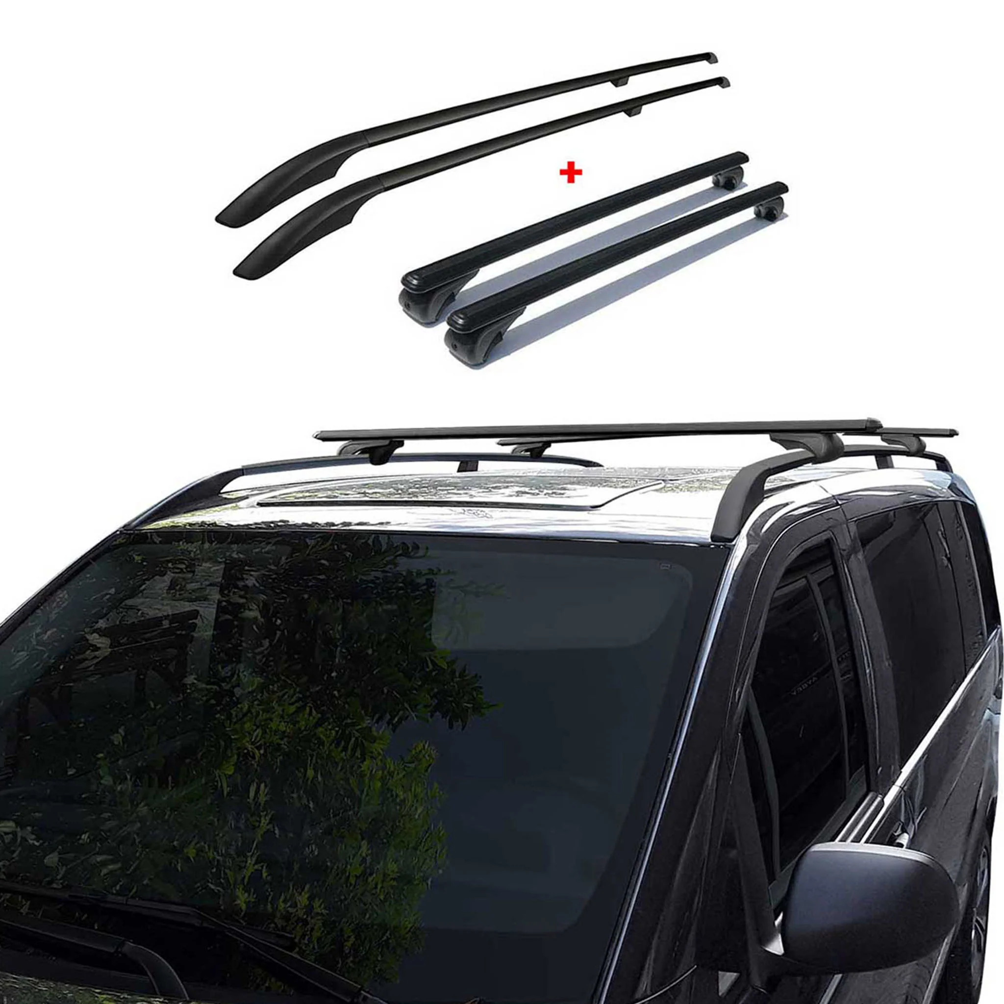 2003-2010 Porsche Cayenne Roof Racks & Roof Rack Rails Black - Image 5