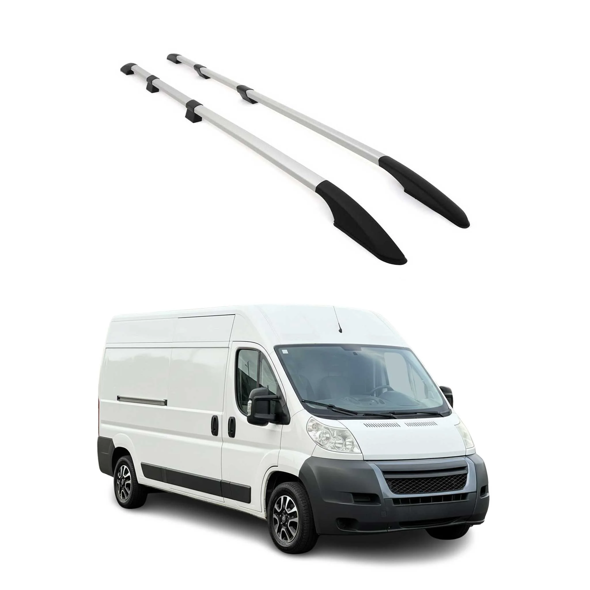 Roof Rack Side Rails for RAM ProMaster 1500/2500/3500 2014-2026 L3 L4 Long Gray
