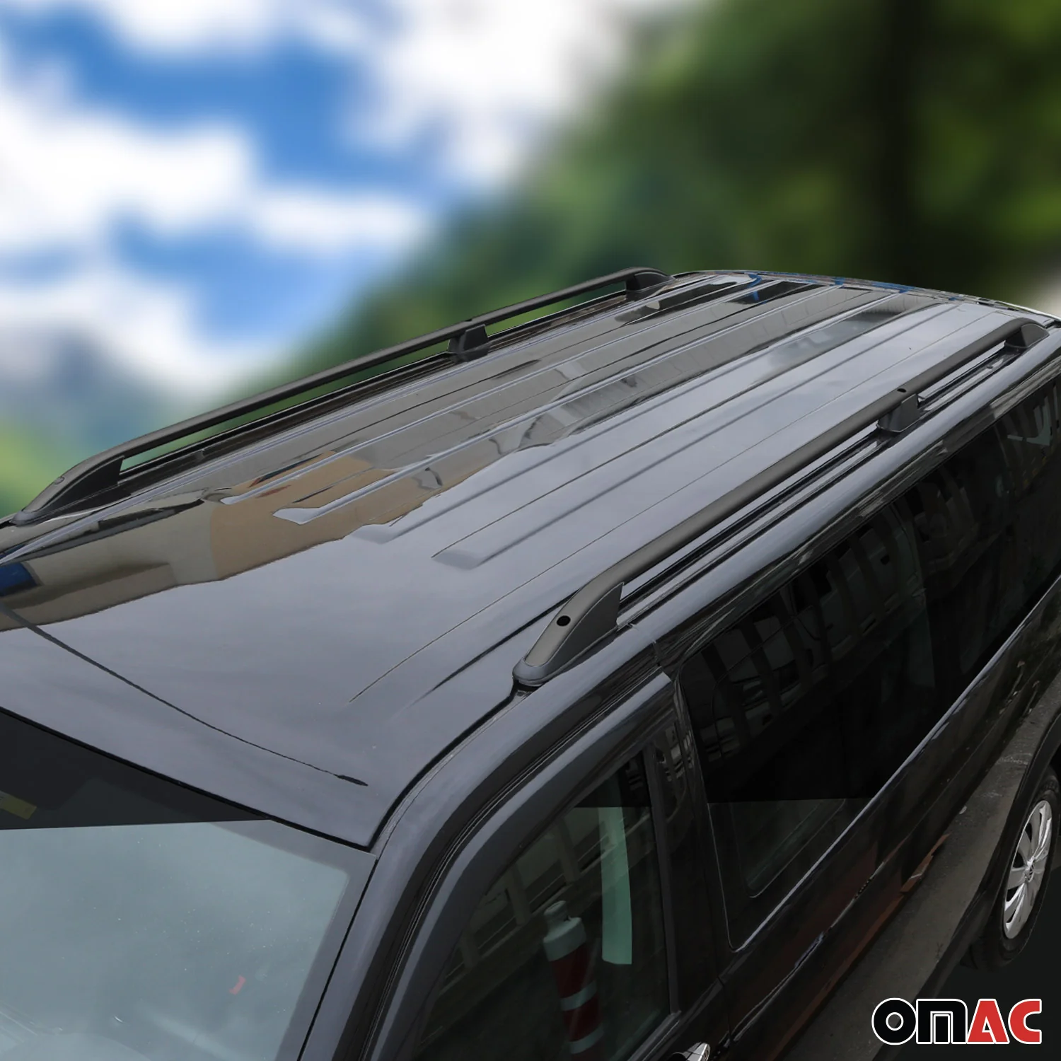 2011-2024 Mitsubishi Outlander Sport Roof Rack Rails Side Rails Black - Image 2
