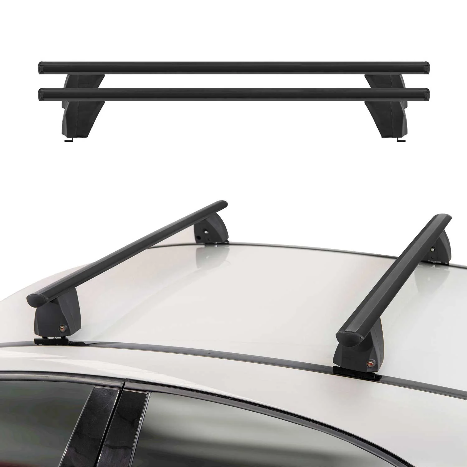 Roof Racks Cross Bars Luggage Carrier for BMW 5 G60 2024-2025 Alu Black 2x - Image 2