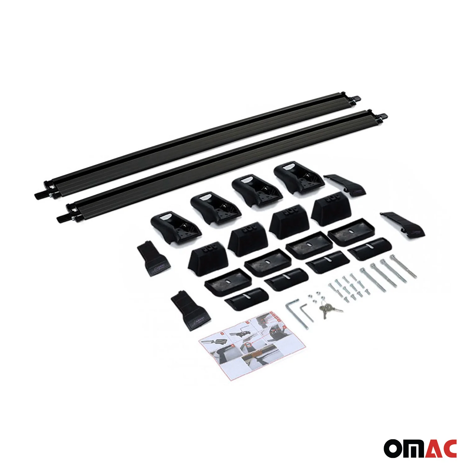 2017-2026 Audi Q7 Roof Rack Cross Bars Black - Image 9