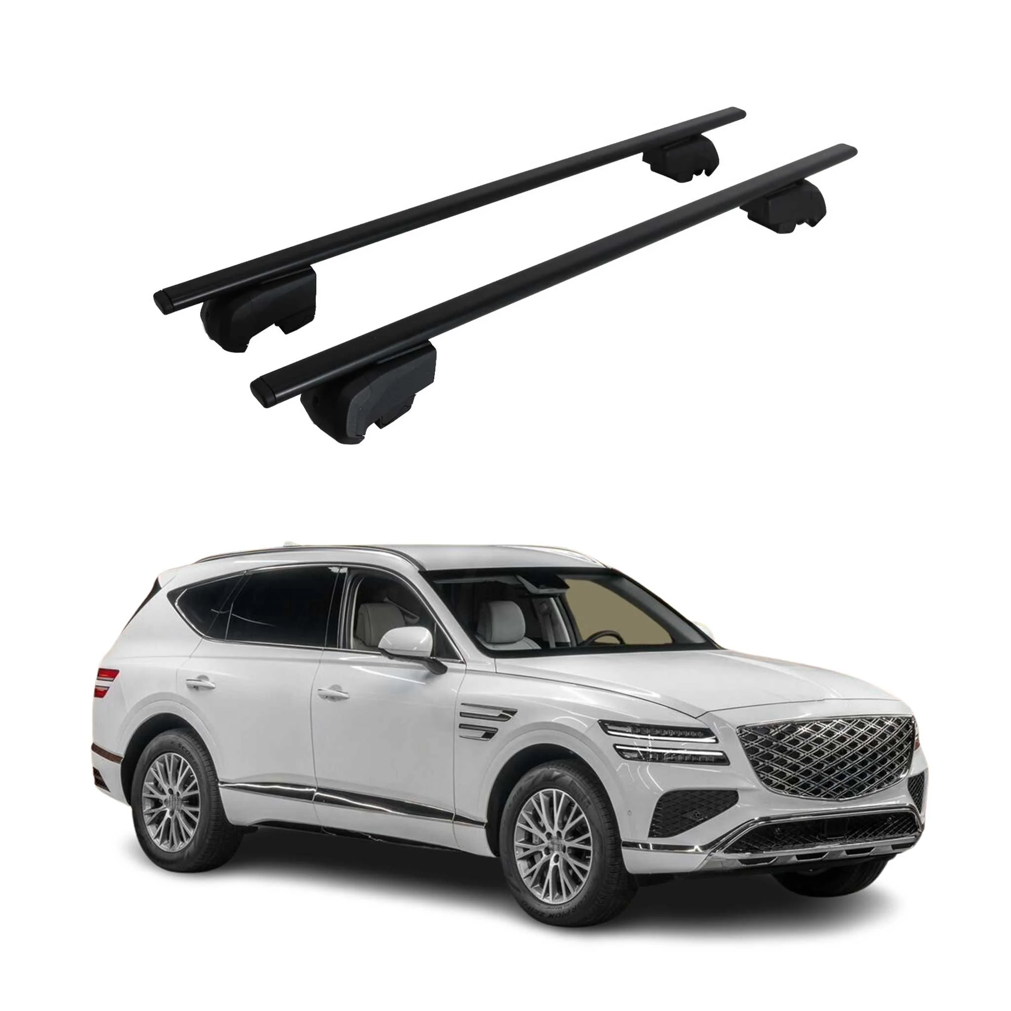 2021-2026 Genesis GV80 Roof Rack Cross Bars Black