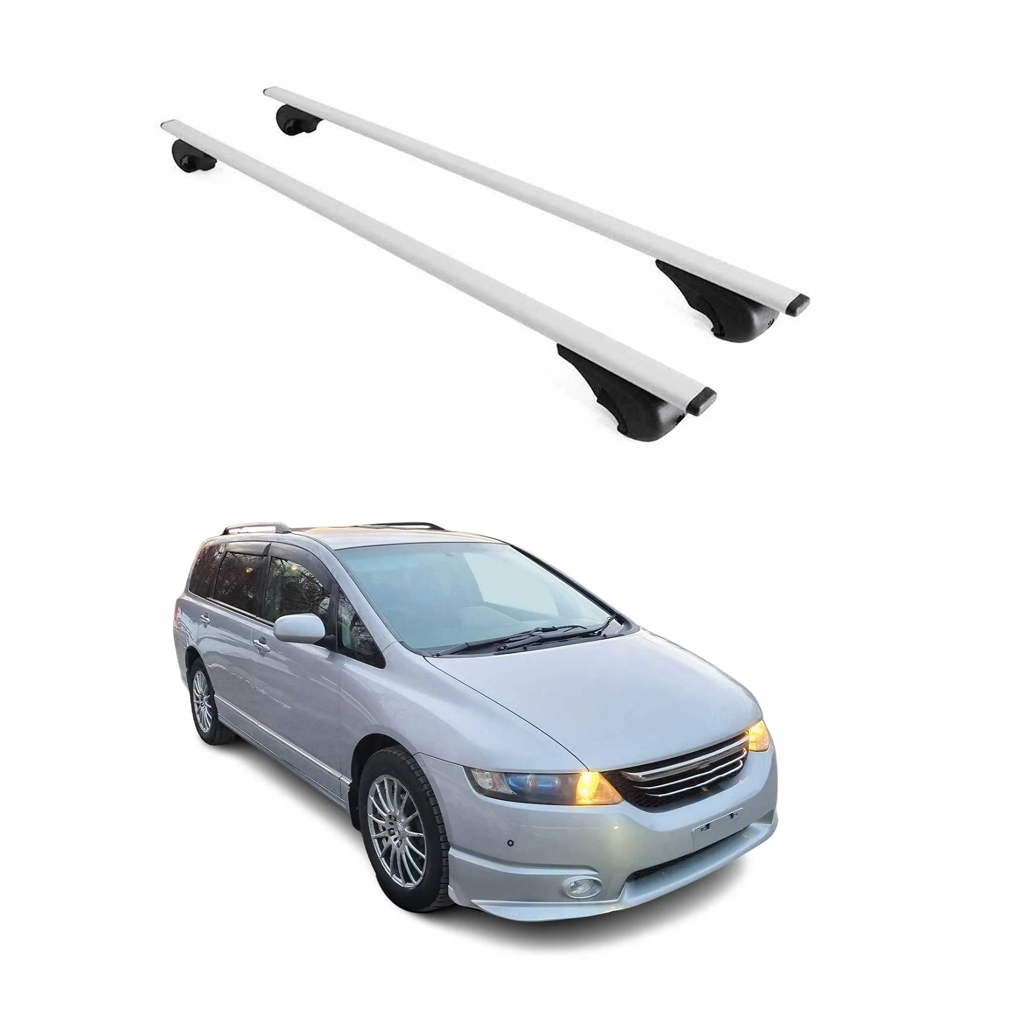 2005-2007 Honda Odyssey Roof Rack Cross Bars Silver