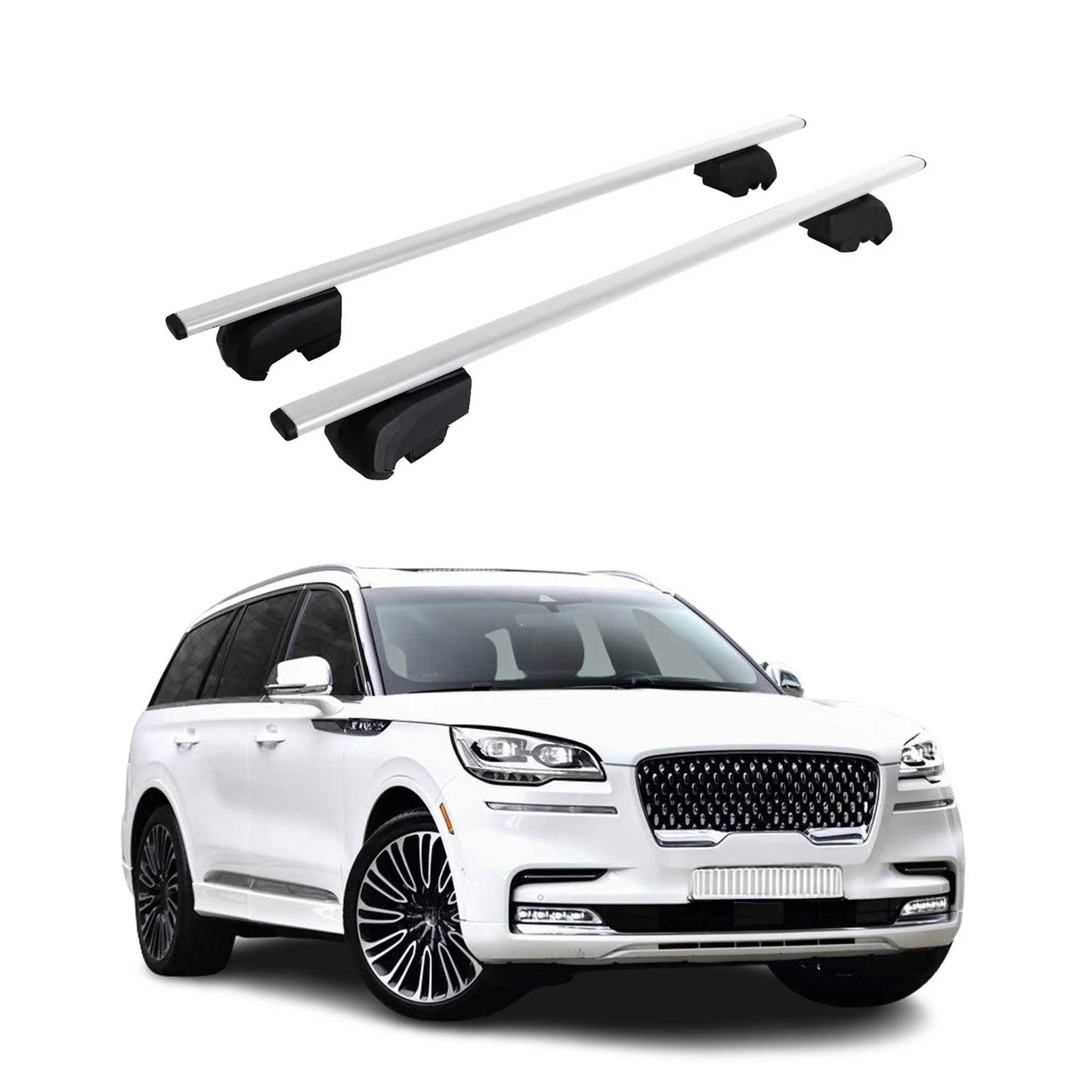 2020-2026 Lincoln Aviator Roof Rack Cross Bars Silver