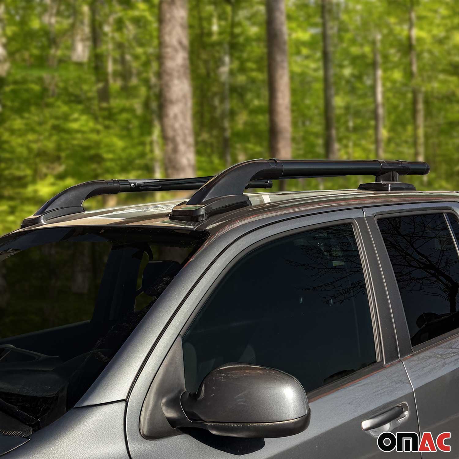 1998-2004 Nissan Frontier Crew Cab Roof Rack Rails Side Rails Black - Image 11