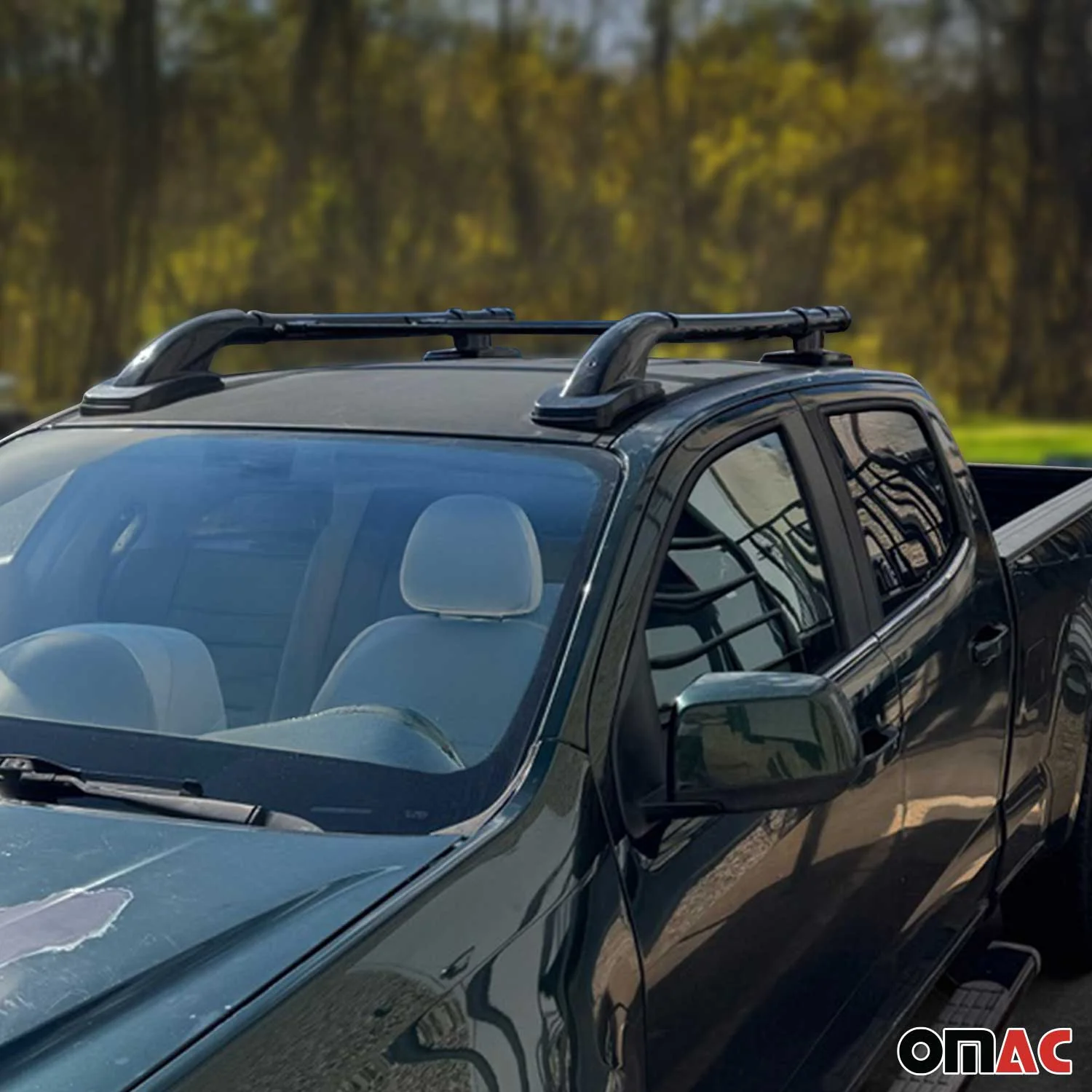 1998-2004 Nissan Frontier Crew Cab Roof Rack Rails Side Rails Black - Image 2