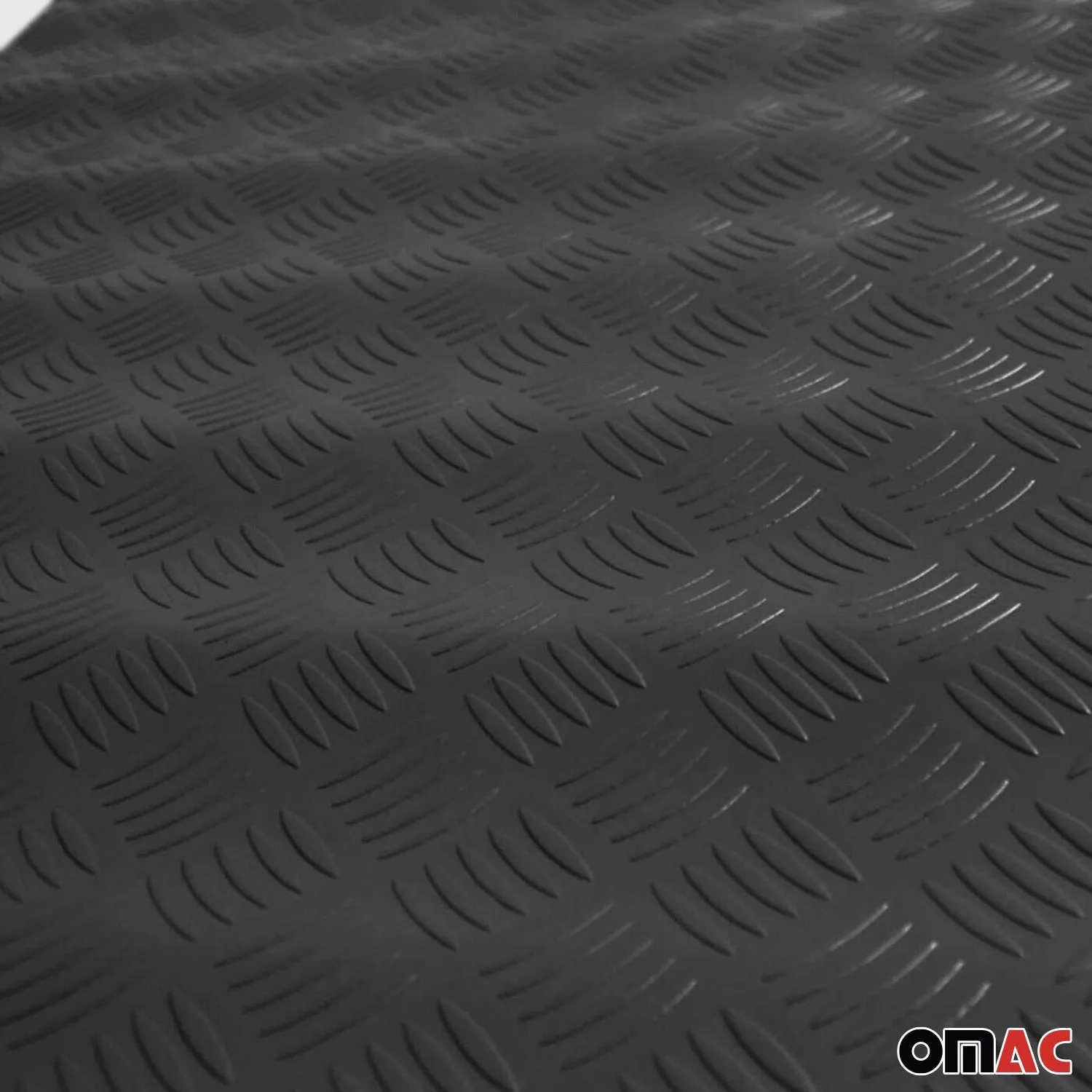 Rubber Truck Bed Liner Trunk Mat Floor Liner 118x79 inch Chequered Black - Image 7