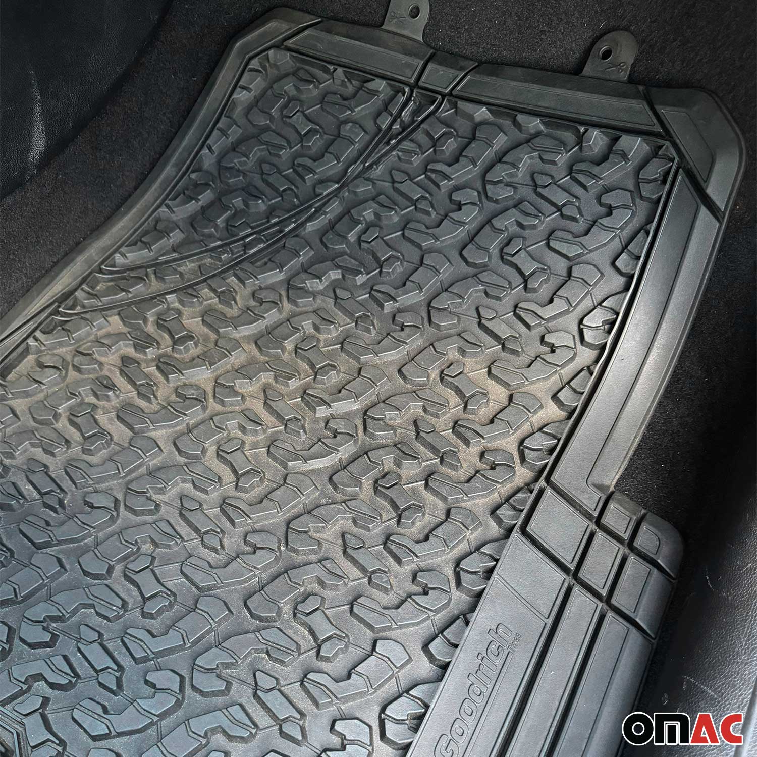 Universal Trim fit Floor Mats for Ford Trucks All Season Rubber 2 Pcs - Image 6