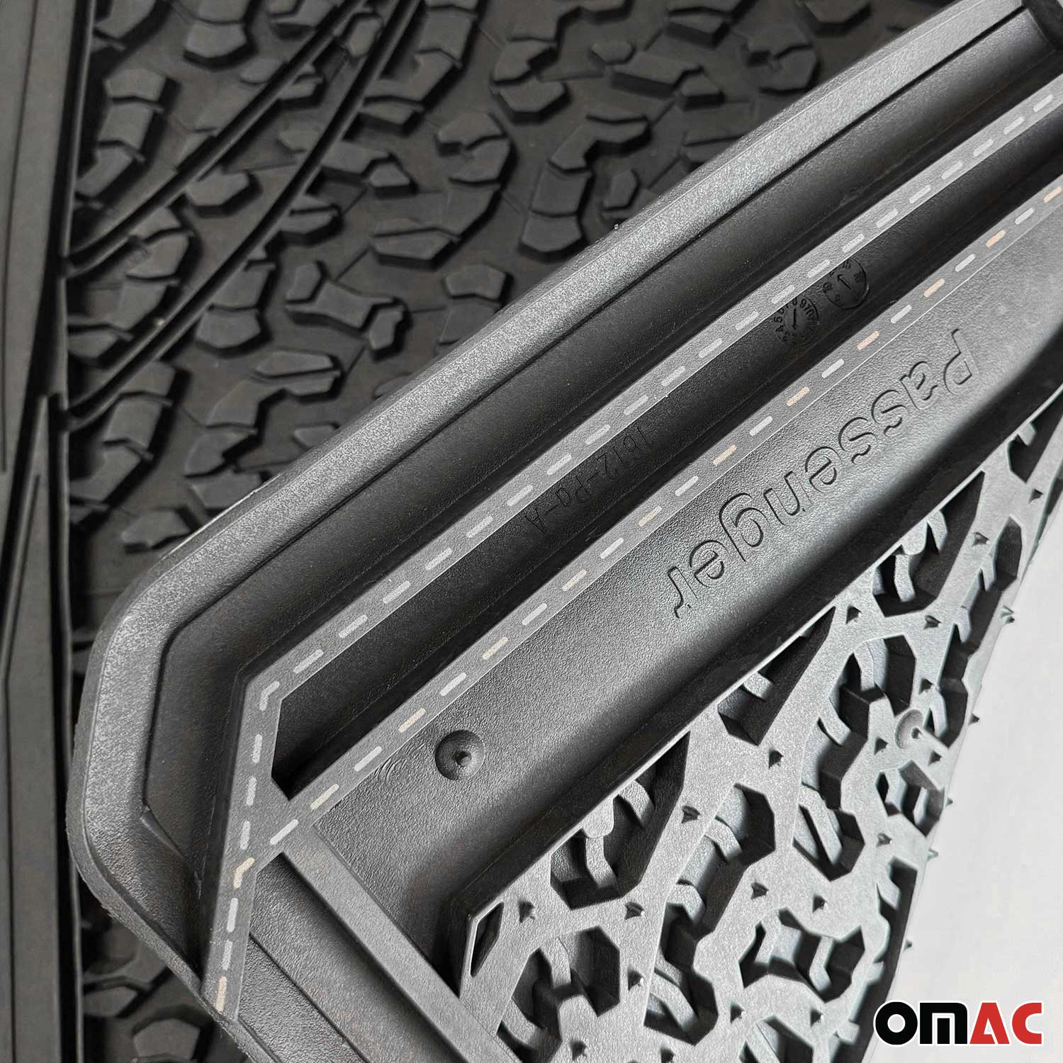 Universal Trim fit Floor Mats for Ford Trucks All Season Rubber 2 Pcs - Image 8