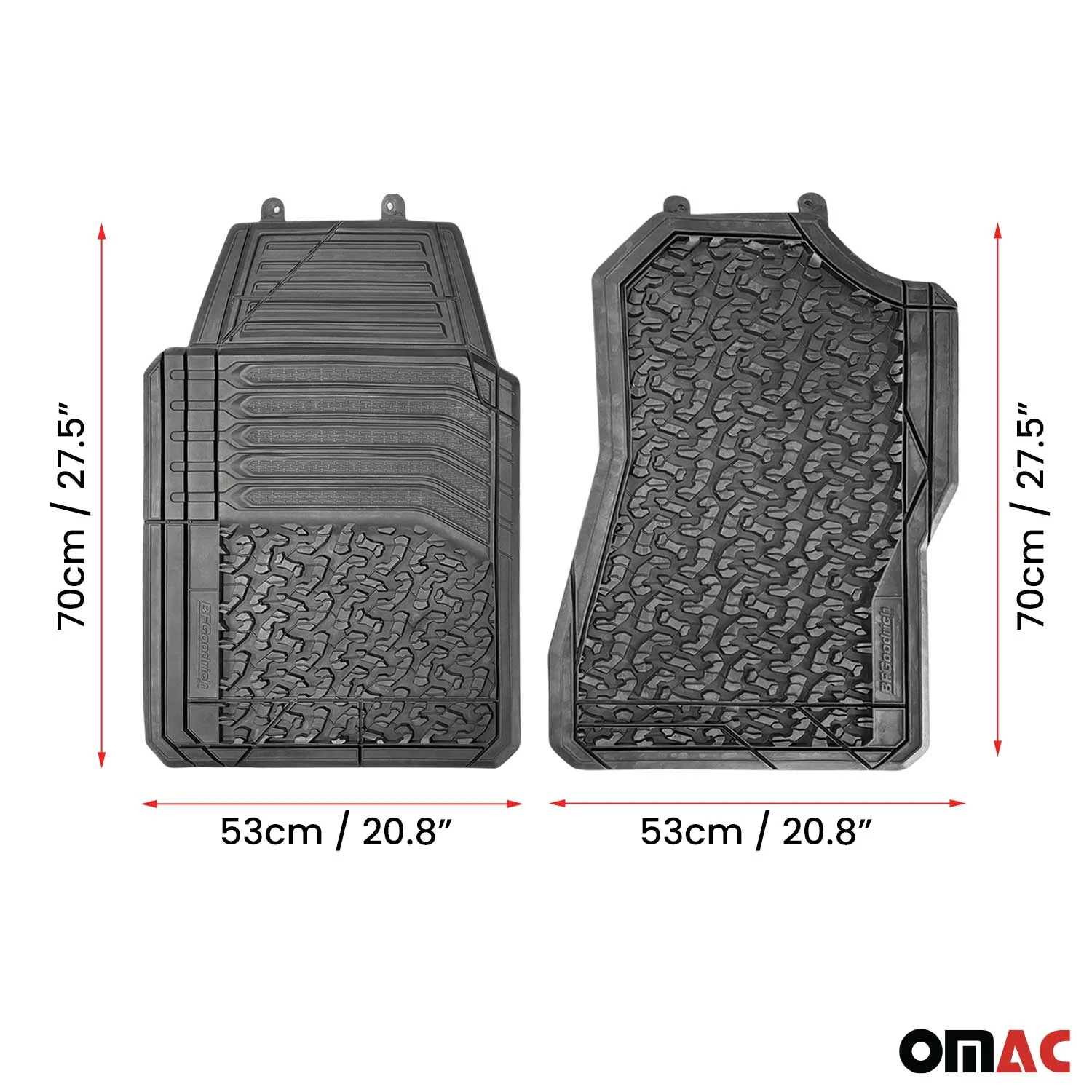 Universal Trim fit Floor Mats Liners for Chevrolet GMC Trucks SUV All Season - Image 3
