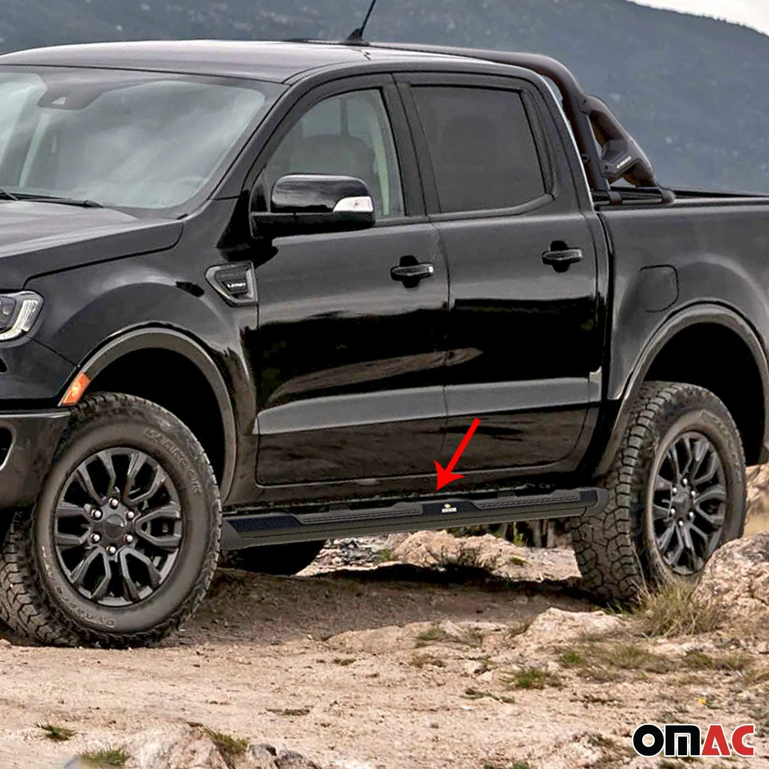 2019-2023 Ford Ranger Crew Cab Running Board Nerf Bar Side Step - Image 3