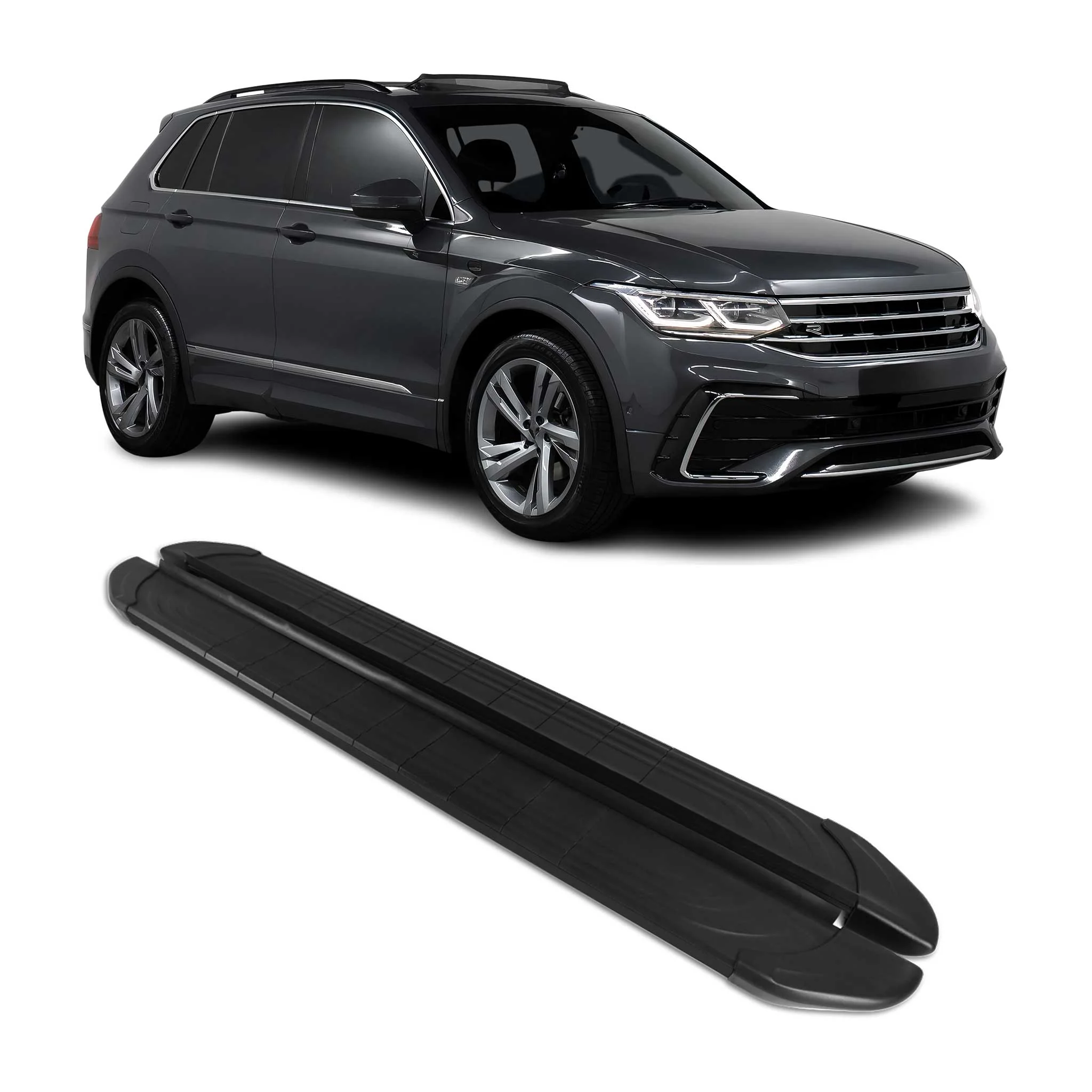 2018-2023 VW Tiguan 2.gen 2018-2023 Running Boards Side Steps Black