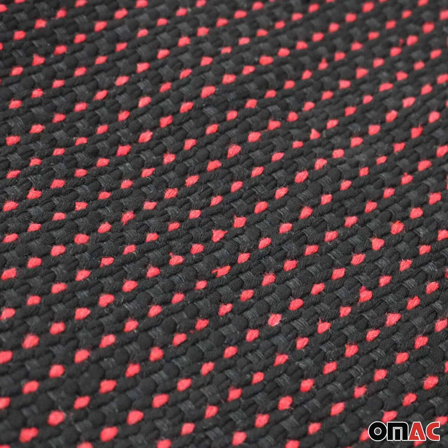 Jaguar Antiperspirant Front Seat Cover Pads Black Red 2 Pcs - Image 6
