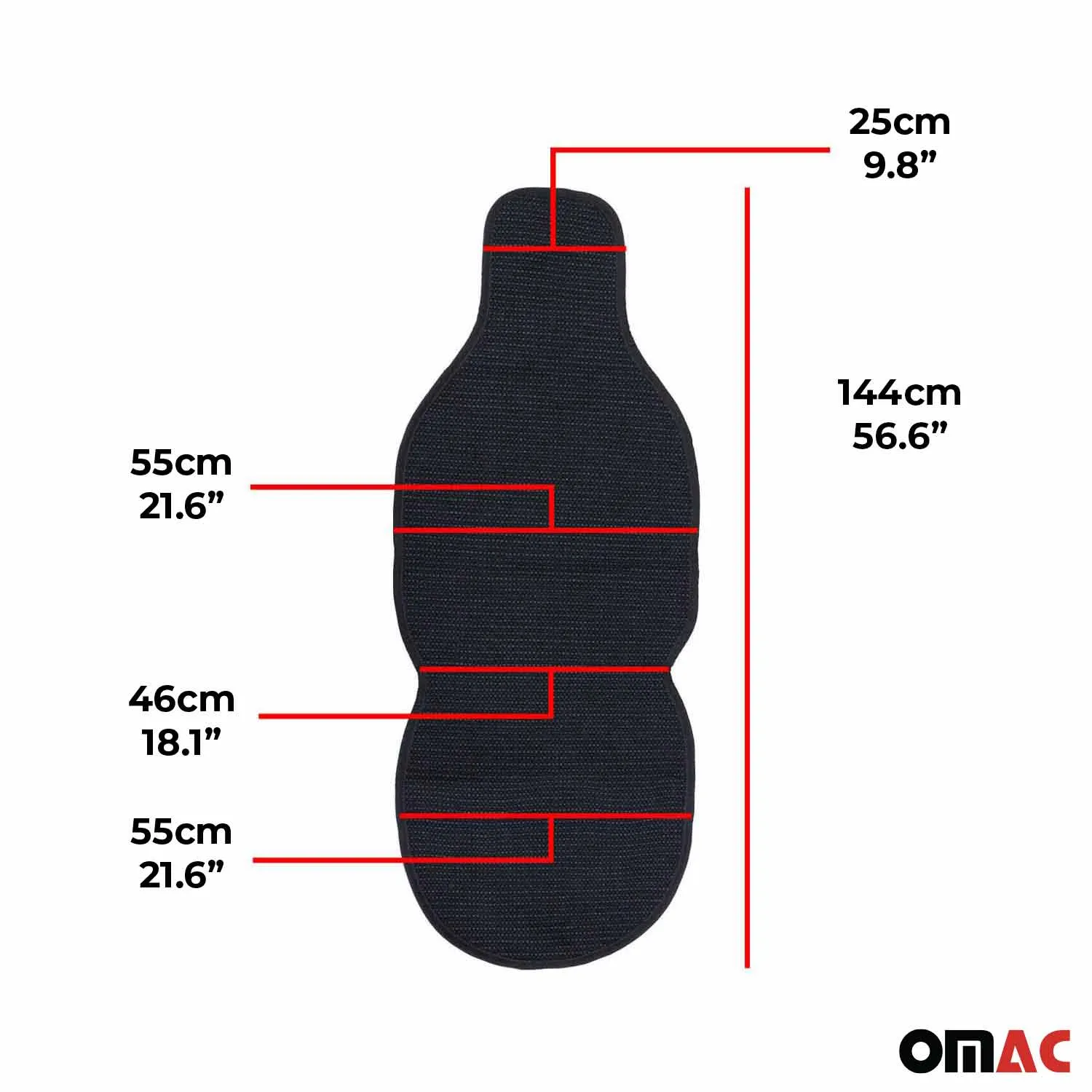 Volvo Antiperspirant Front Seat Cover Pads Black Grey 2 Pcs - Image 3