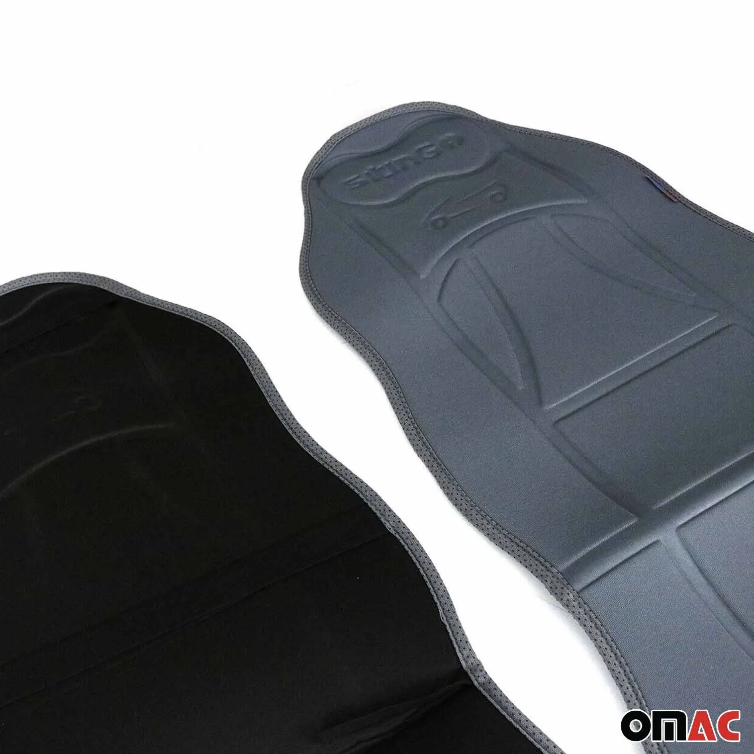 BMW Car Seat Protector Cushion Cover Mat Pad Gray Gray 2 Pcs - Image 4