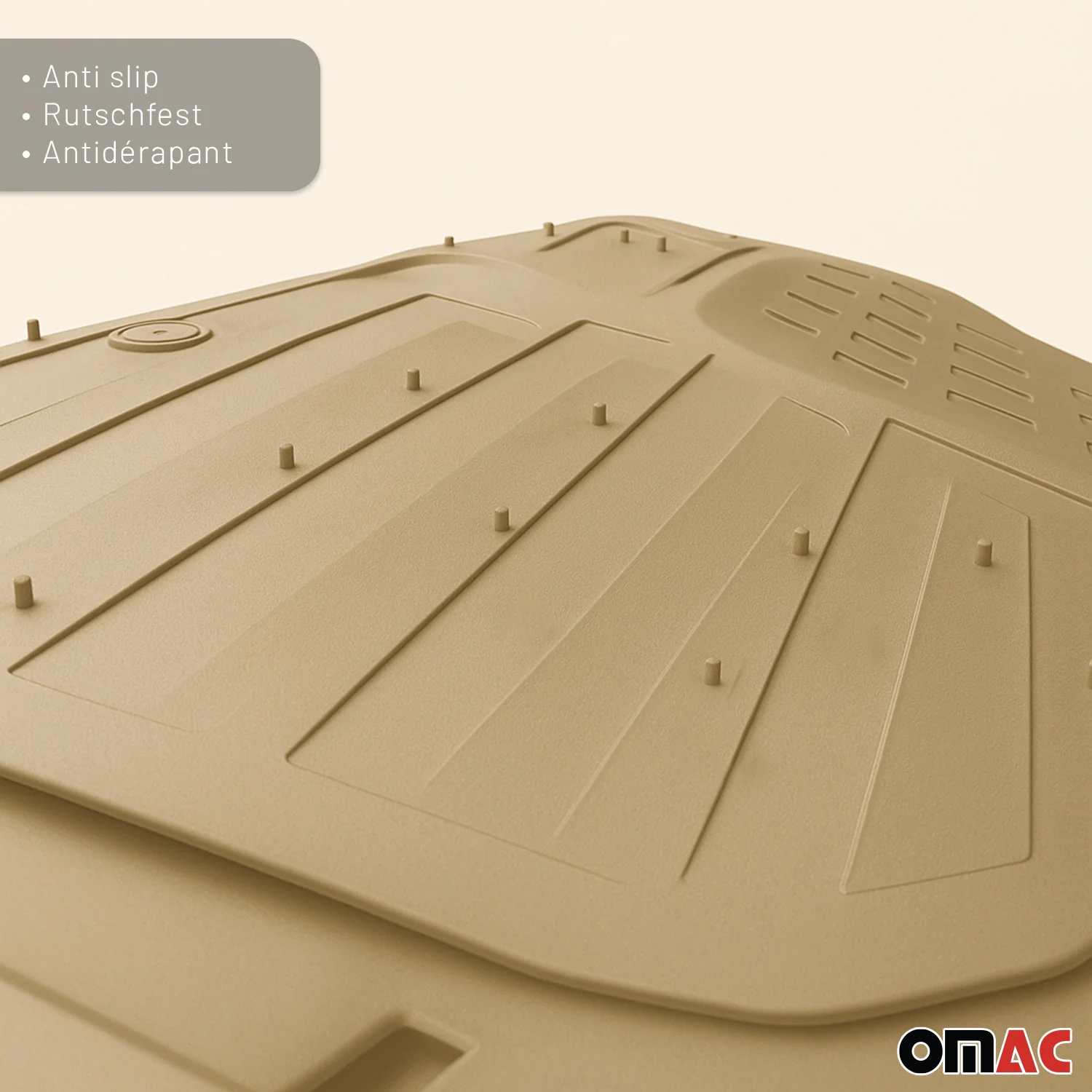 Infiniti Heavy Duty Trim to fit Floor Mats Liner Tan All Weather 4Pcs - Image 10