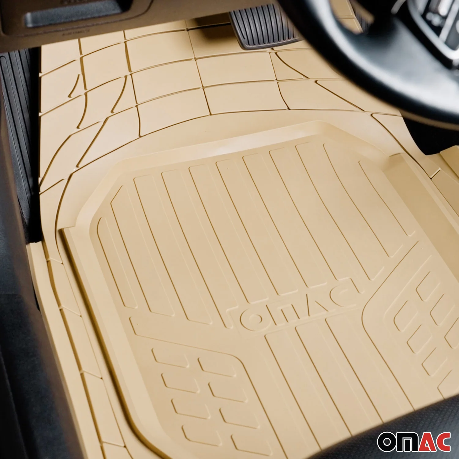 Subaru Heavy Duty Trim to fit Floor Mats Liner Tan All Weather 4Pcs - Image 2