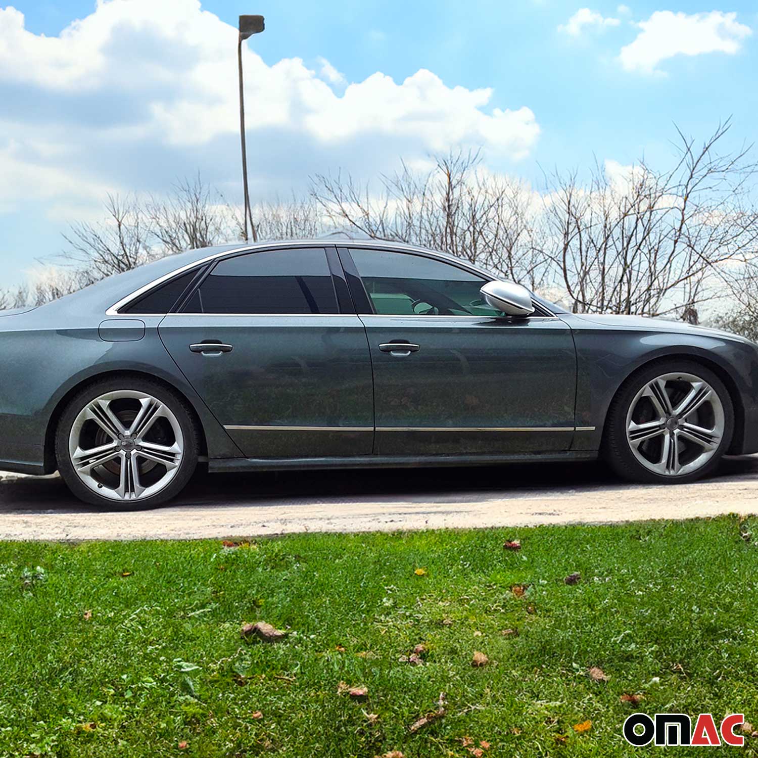 2010-2017 Audi A8 D4 Sedan Side Door Molding Trim Skirt Garnish - Image 2