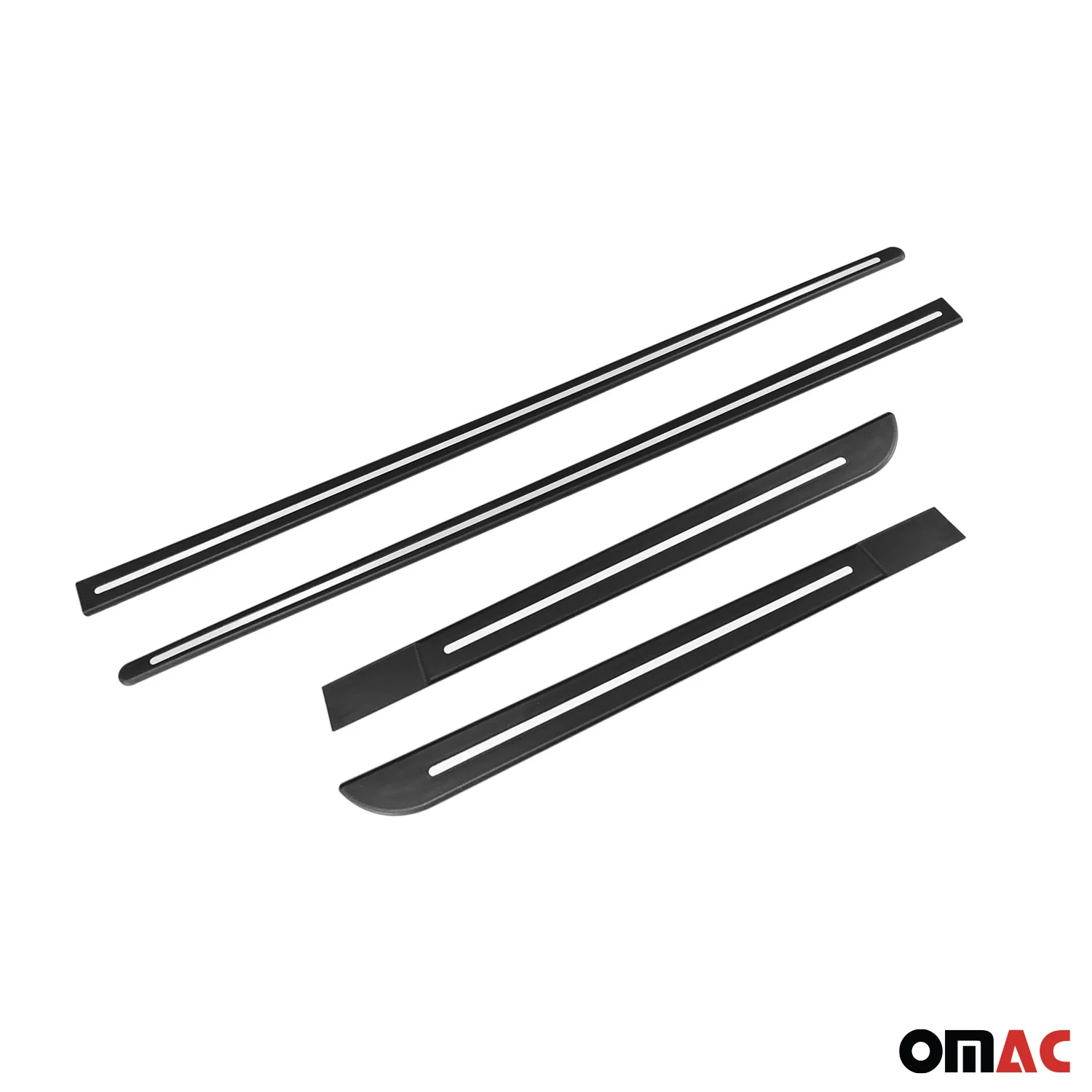 Mercedes Side Door Molding Trim Skirt Garnish Stainless Steel Chrome 4Pcs - Image 11