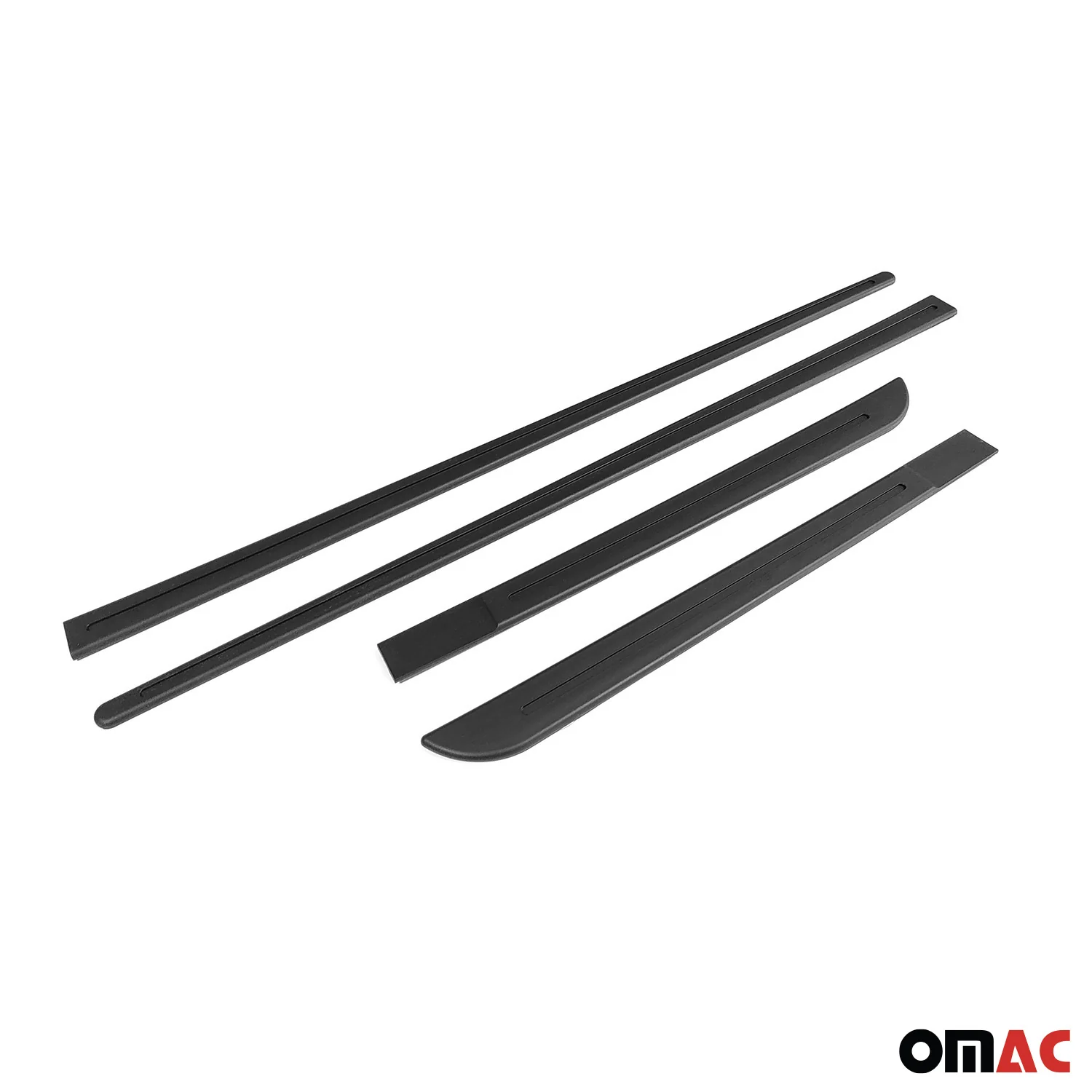 Audi Side Door Molding Trim Skirt Garnish Black 4 Pcs - Image 11
