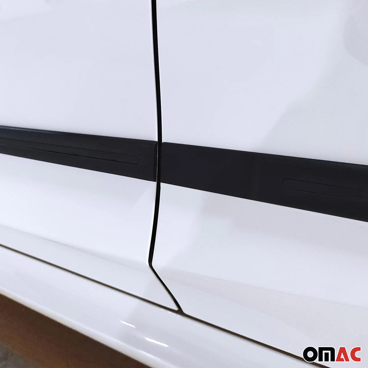 Mazda Side Door Molding Trim Skirt Garnish Black 4 Pcs - Image 8