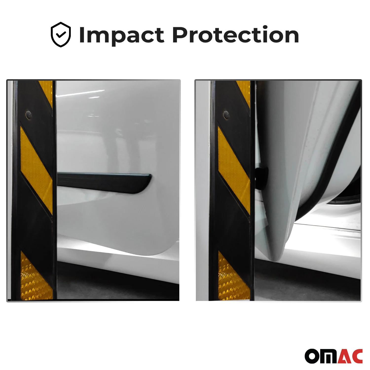 Porsche Side Door Molding Trim Skirt Garnish Black 4 Pcs - Image 3