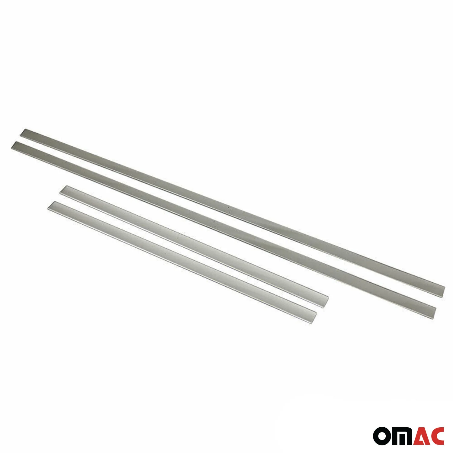 Chevrolet Side Door Molding Trim Skirt Garnish Stainless Steel Silver 4Pcs - Image 9