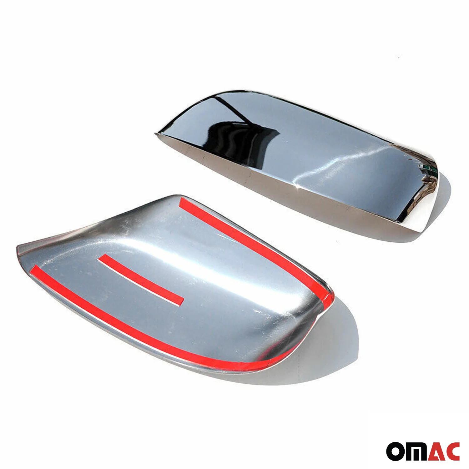 2010-2013 Lexus GX 460 Side Mirror Cover Caps Stainless Steel Silver 2 Pcs - Image 5