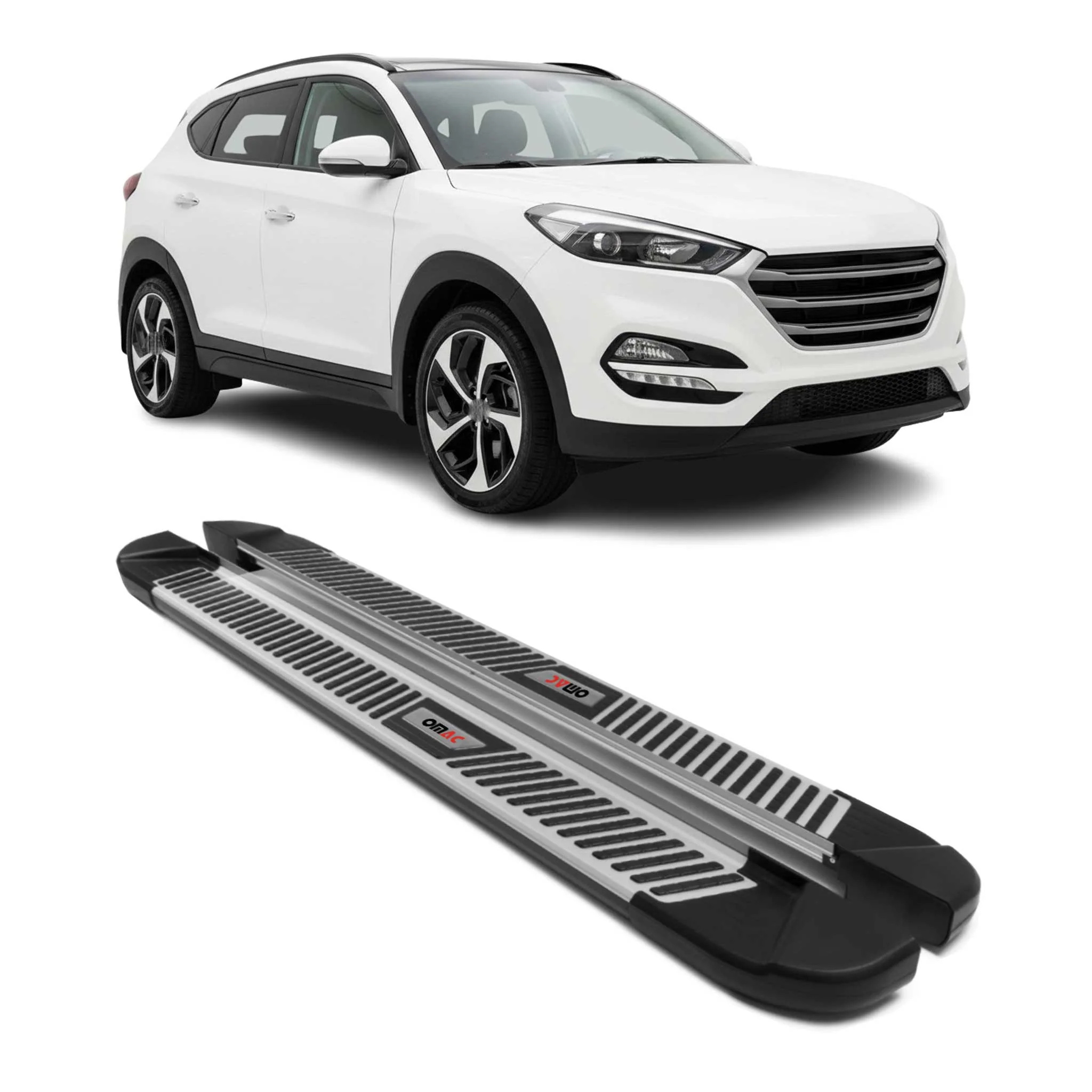 2016-2018 Hyundai Tucson Pre-FL Nerf Bar Side Step Running Boards Alu 2x