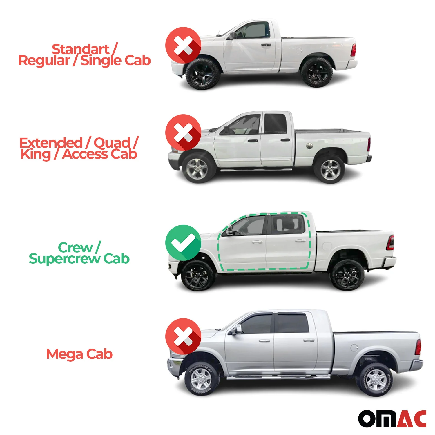 2019-2024 Ford Ranger SuperCab/Crew Cab Nerf Bar Side Step Running Boards Alu 2x - Image 3