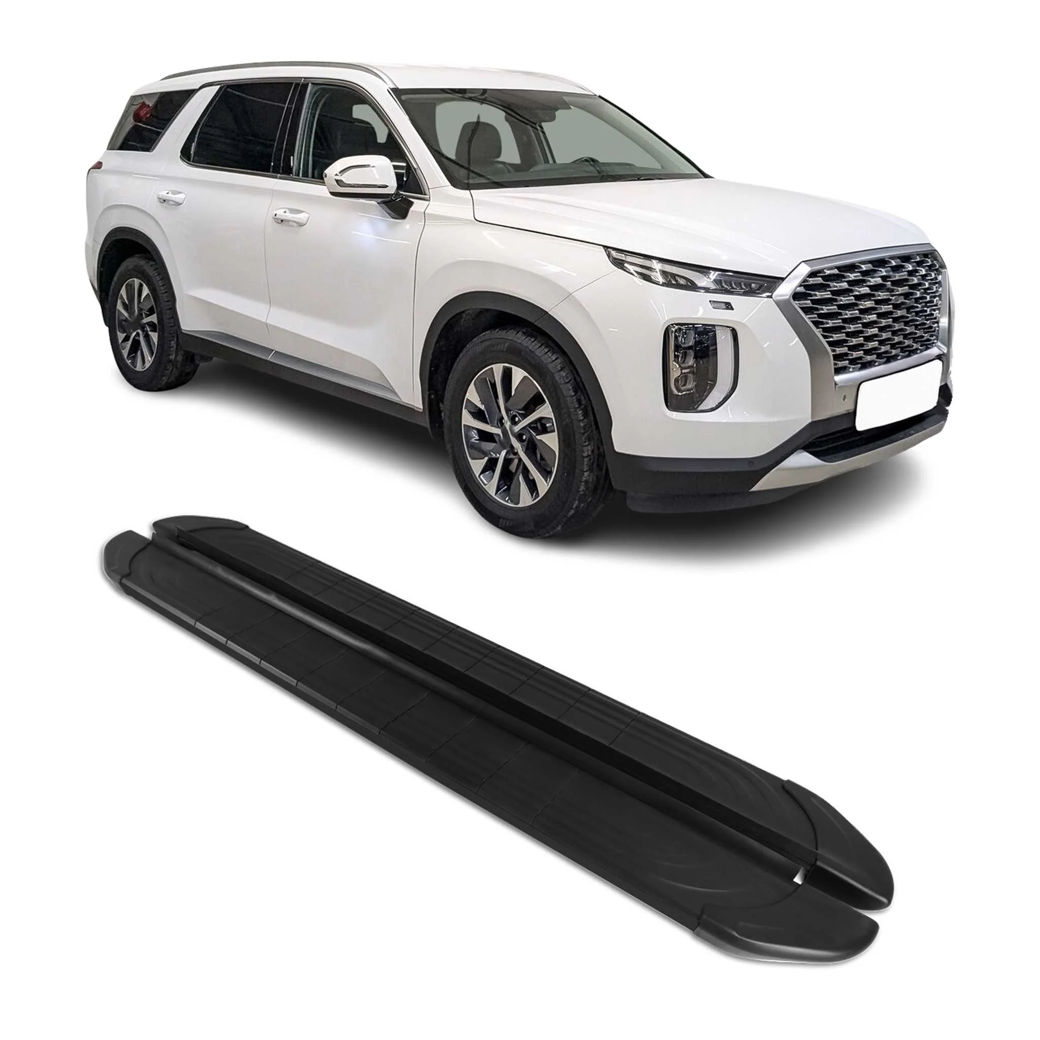 2020-2025 Hyundai Palisade Side Step Running Board Nerf Bar Black 2 Pcs