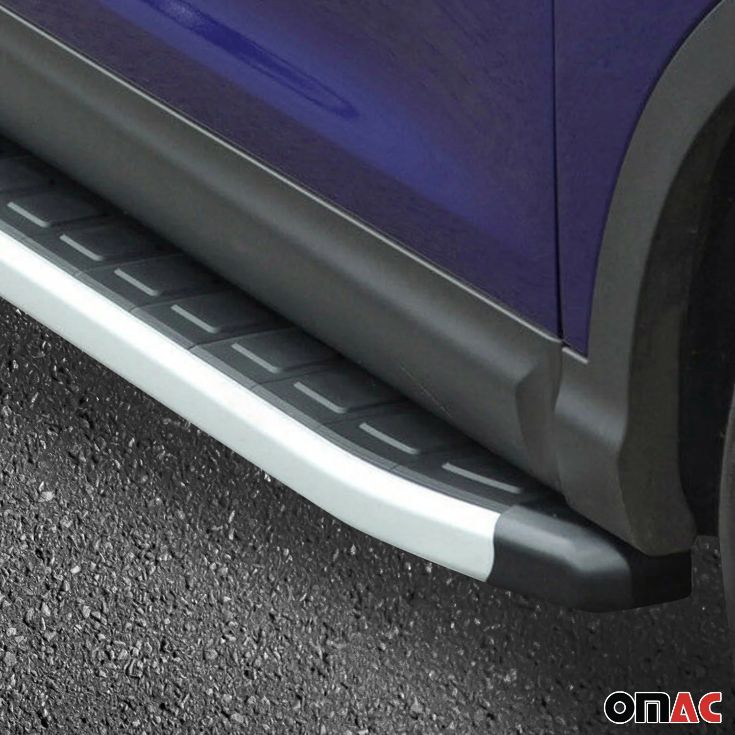 2009-2017 Audi Q5 SQ5 Running Boards Side Steps Silver & Black - Image 5