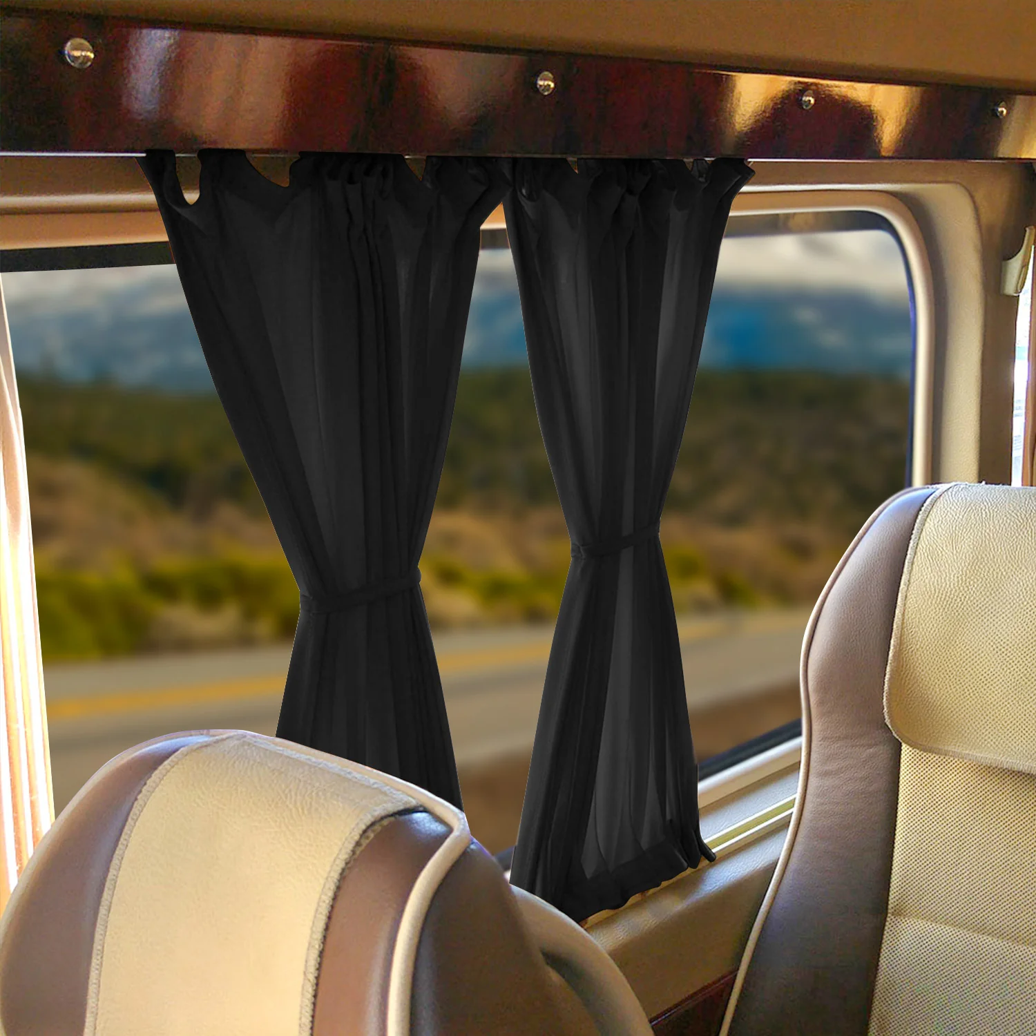 1980-1991 VW Vanagon Side Window Curtain Sunshade Rear Quarter 2x Tailgate 1x - Image 7