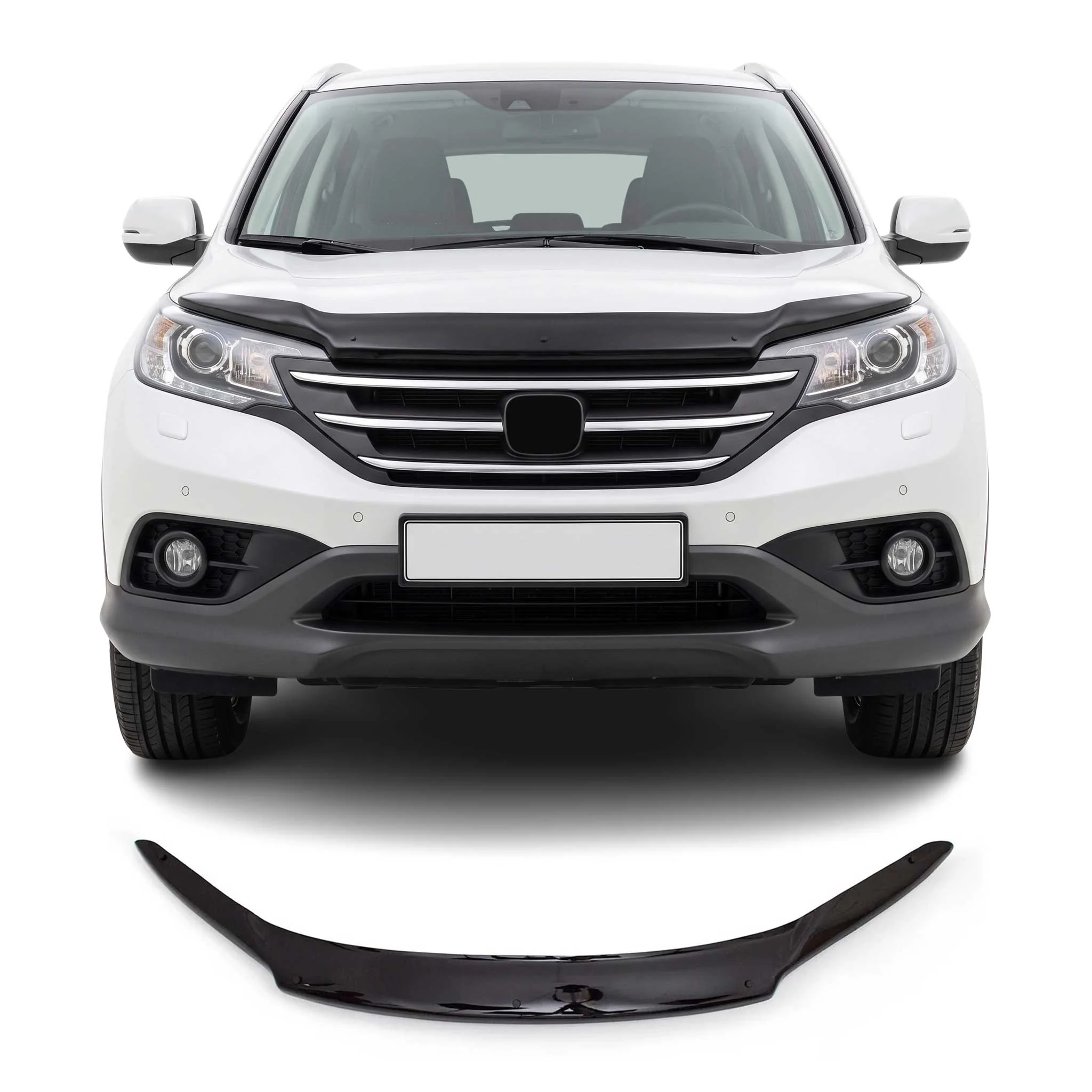 2012-2016 Honda CR-V Front Bug Shield Hood Deflector 1 Pc Smoke
