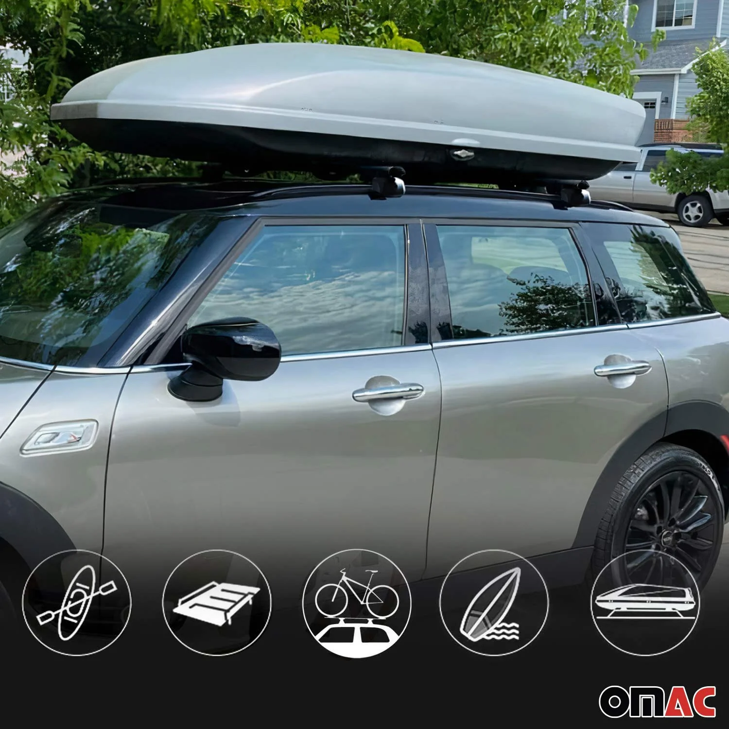 2008-2015 Seat Altea XL Roof Rack Cross Bars Silver - Image 7