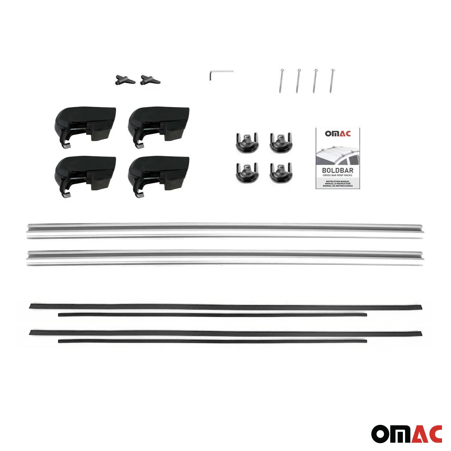 2020-2025 Hyundai Palisade Roof Rack Cross Bars Silver - Image 10
