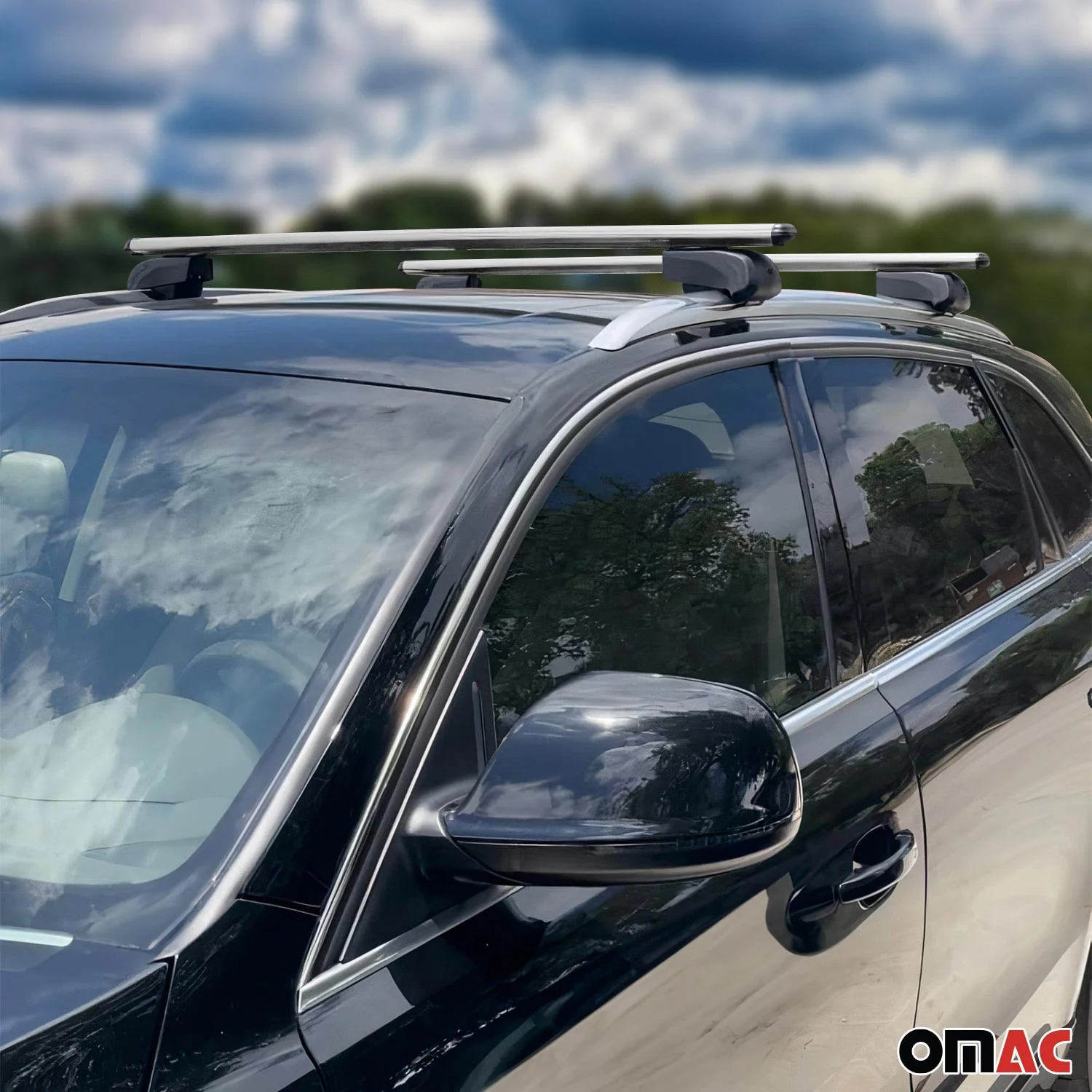 2020-2026 Lincoln Aviator Roof Rack Cross Bars Silver - Image 3