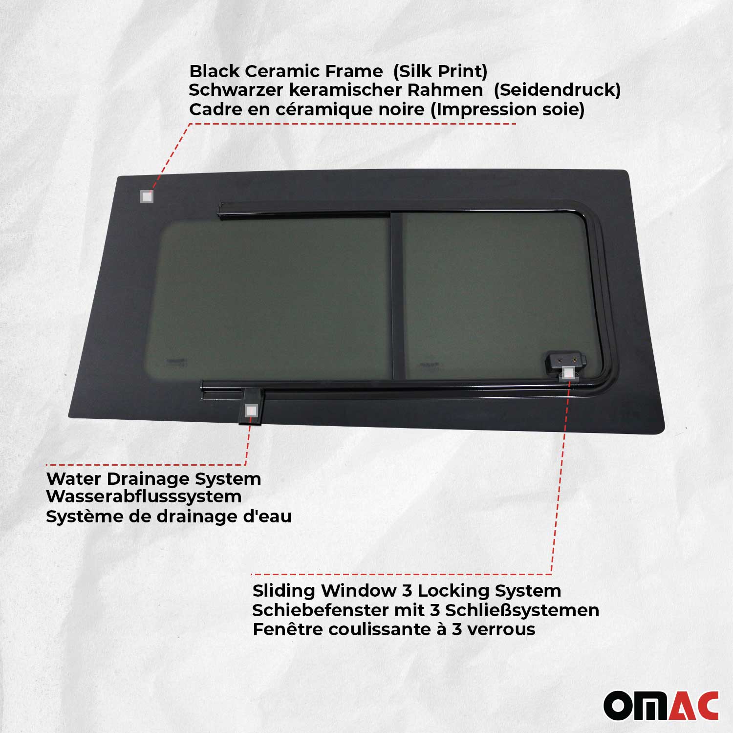 2019-2026 Mercedes Sprinter W907 910 Sliding Window Glass Rear Right Sliding Door L2 - Image 5