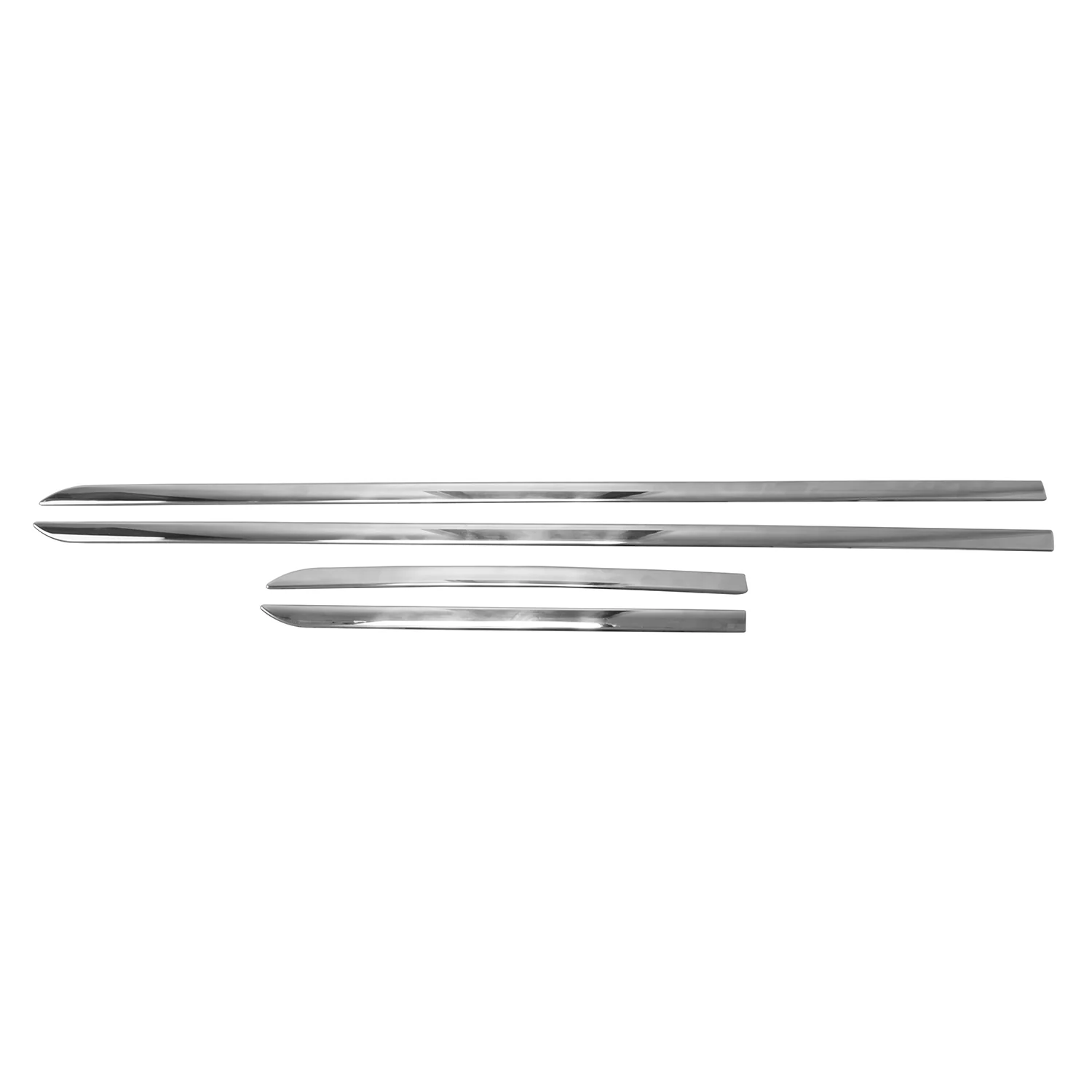 2014-2019 Smart Forfour Side Door Molding Trim Skirt Garnish Stainless Steel Silver 4Pcs - Image 6