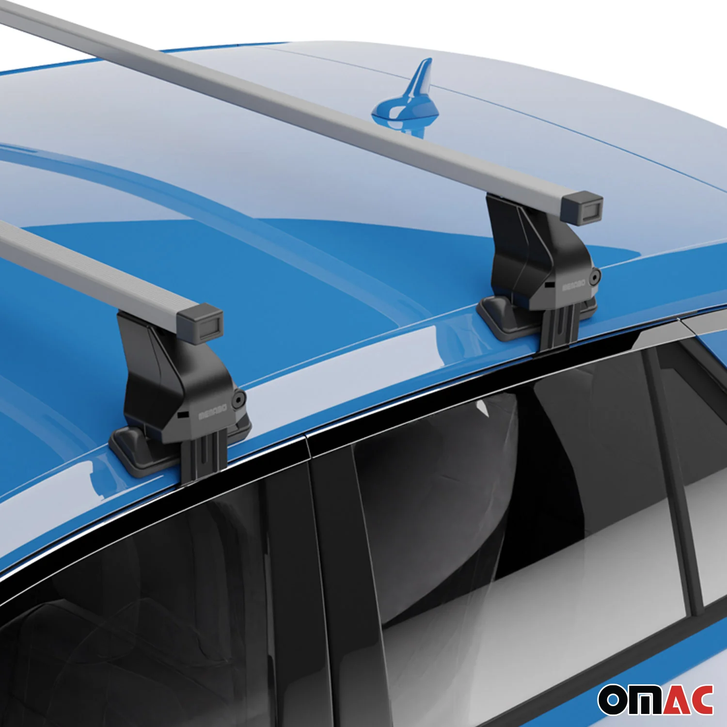 2015-2026 Ford F-150 SuperCab Roof Rack Cross Bars Silver - Image 6