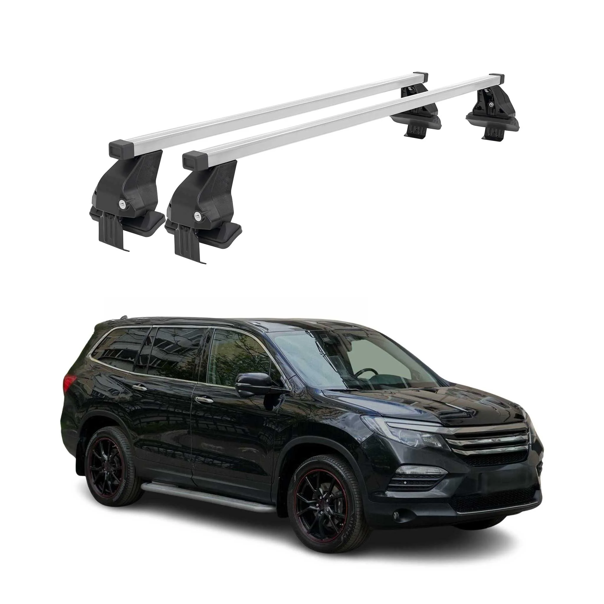 2016-2022 Honda Pilot Roof Rack Cross Bars Silver