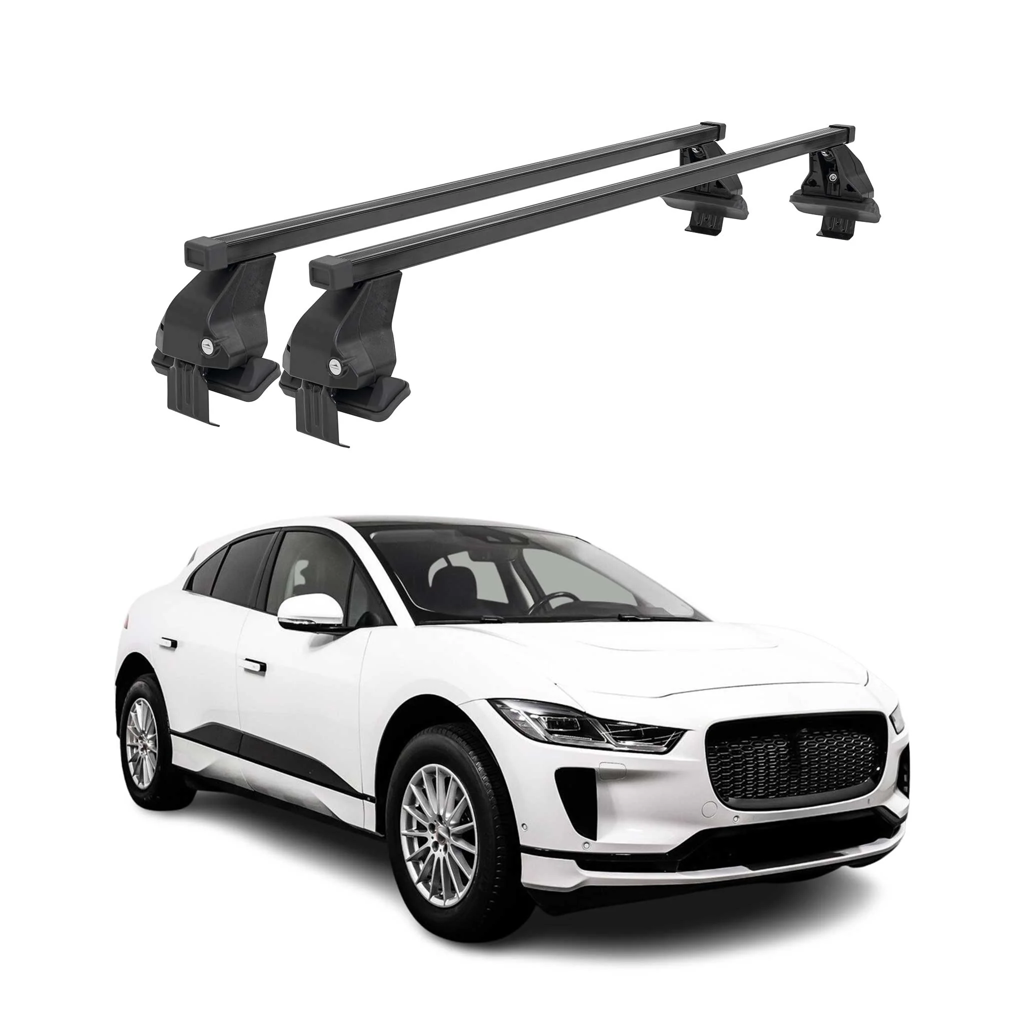 2019-2024 Jaguar I-Pace Roof Rack Cross Bars Black
