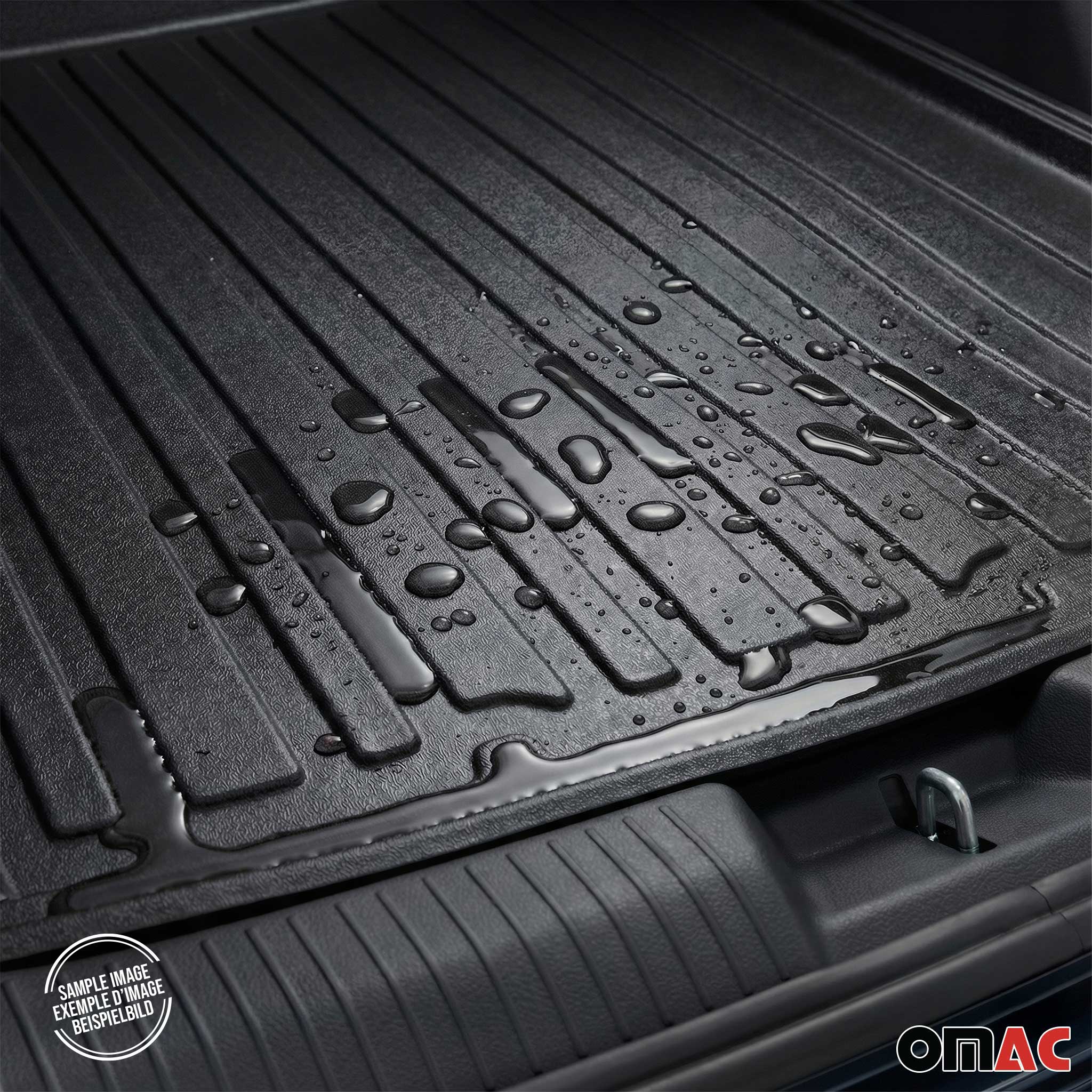 2009-2016 Audi A4 Sedan Cargo Liner Trunk Mat All Weather Black - Image 3
