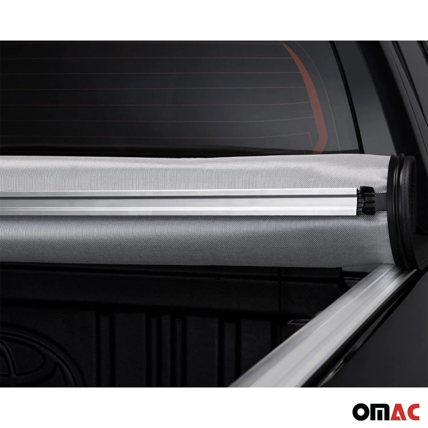 2022-2024 Ford Maverick Soft Roll-Up Tonneau Cover Foldable Silver - Image 5