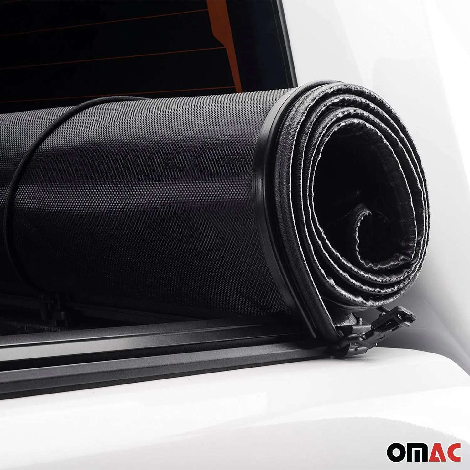 2022-2024 Ford Maverick Soft Roll-Up Tonneau Cover Foldable Black - Image 7