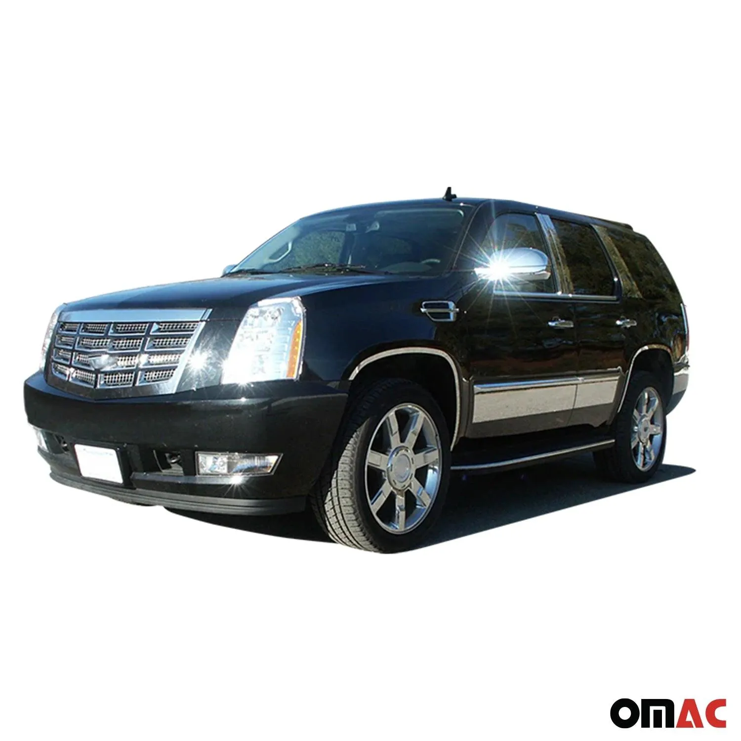 2007-2014 Cadillac Escalade Stainless Rocker Panel Trim 4Pc - Image 2