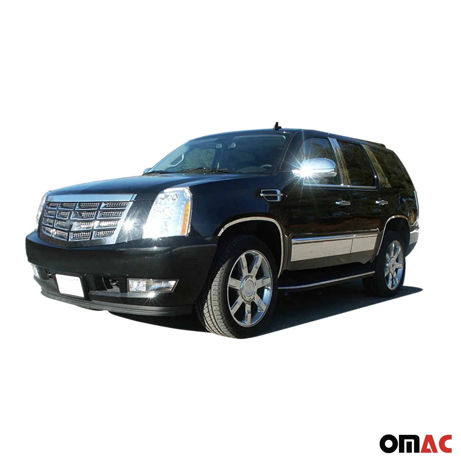 2007-2014 Cadillac Escalade Stainless Rocker Panel Trim 4Pc - Image 2
