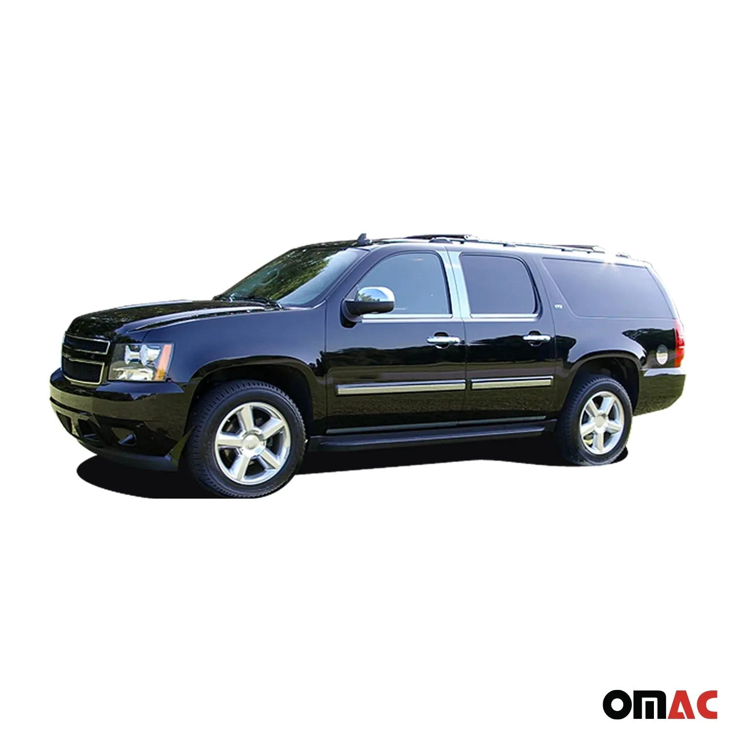2007-2014 Chevrolet Suburban Stainless Rocker Panel Trim 4 Pcs - Image 2